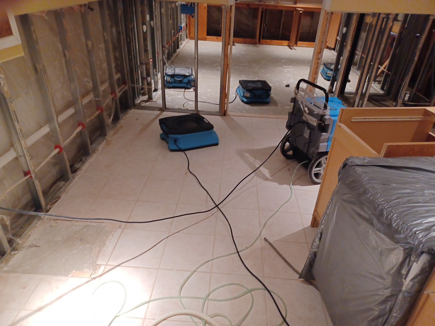 Project in Novi by EzDry Water Mitigation & Property Restoration