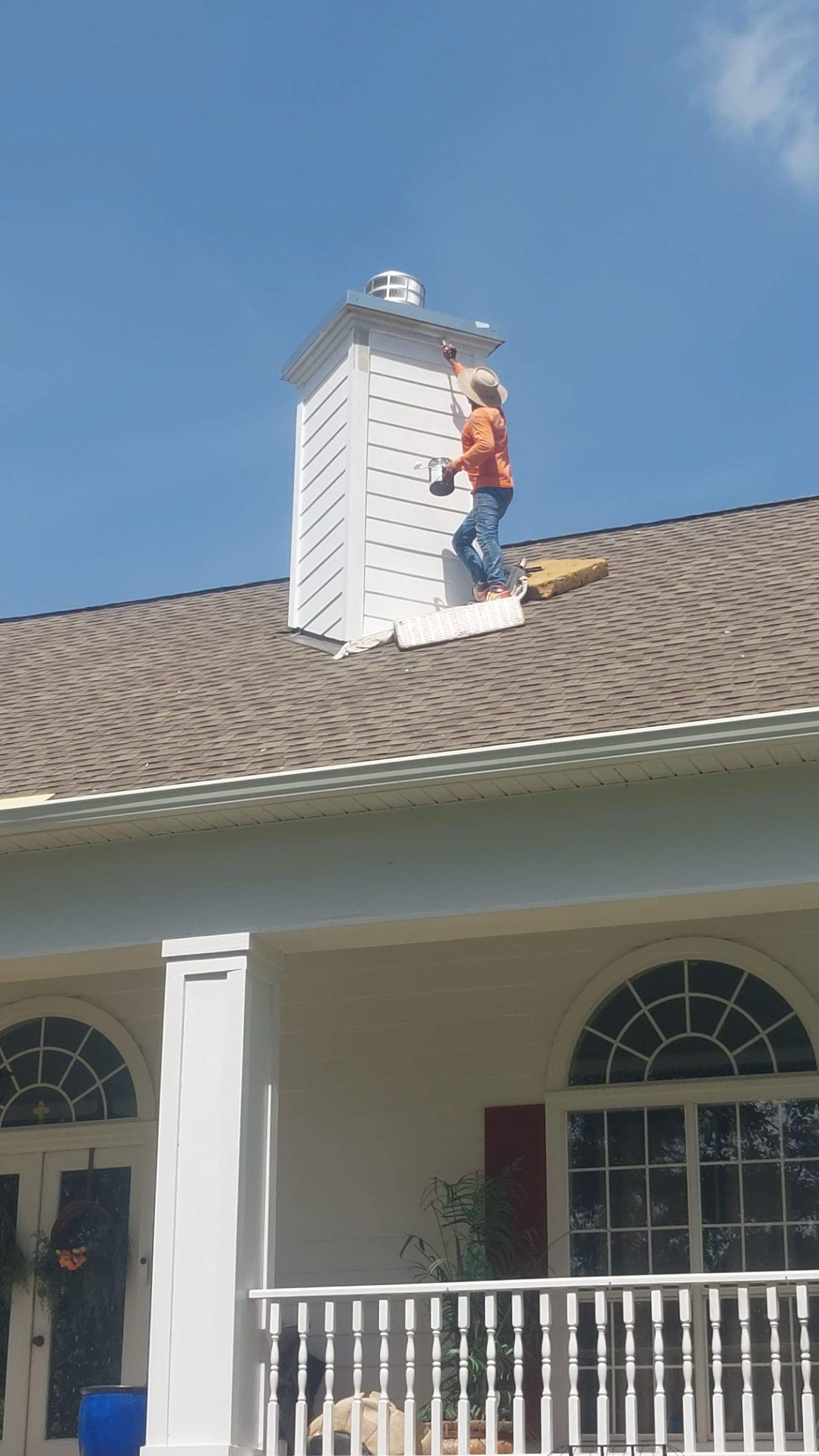 Asphalt Shingle Roof and Chimney Flashing Repair in Saucier by Frontline Roofing