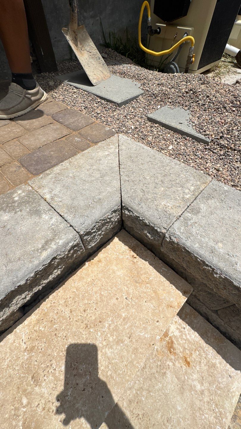 🏡 Duane’s Complete Retainer Wall & Hardscape Walkway by Texas Urban Elements