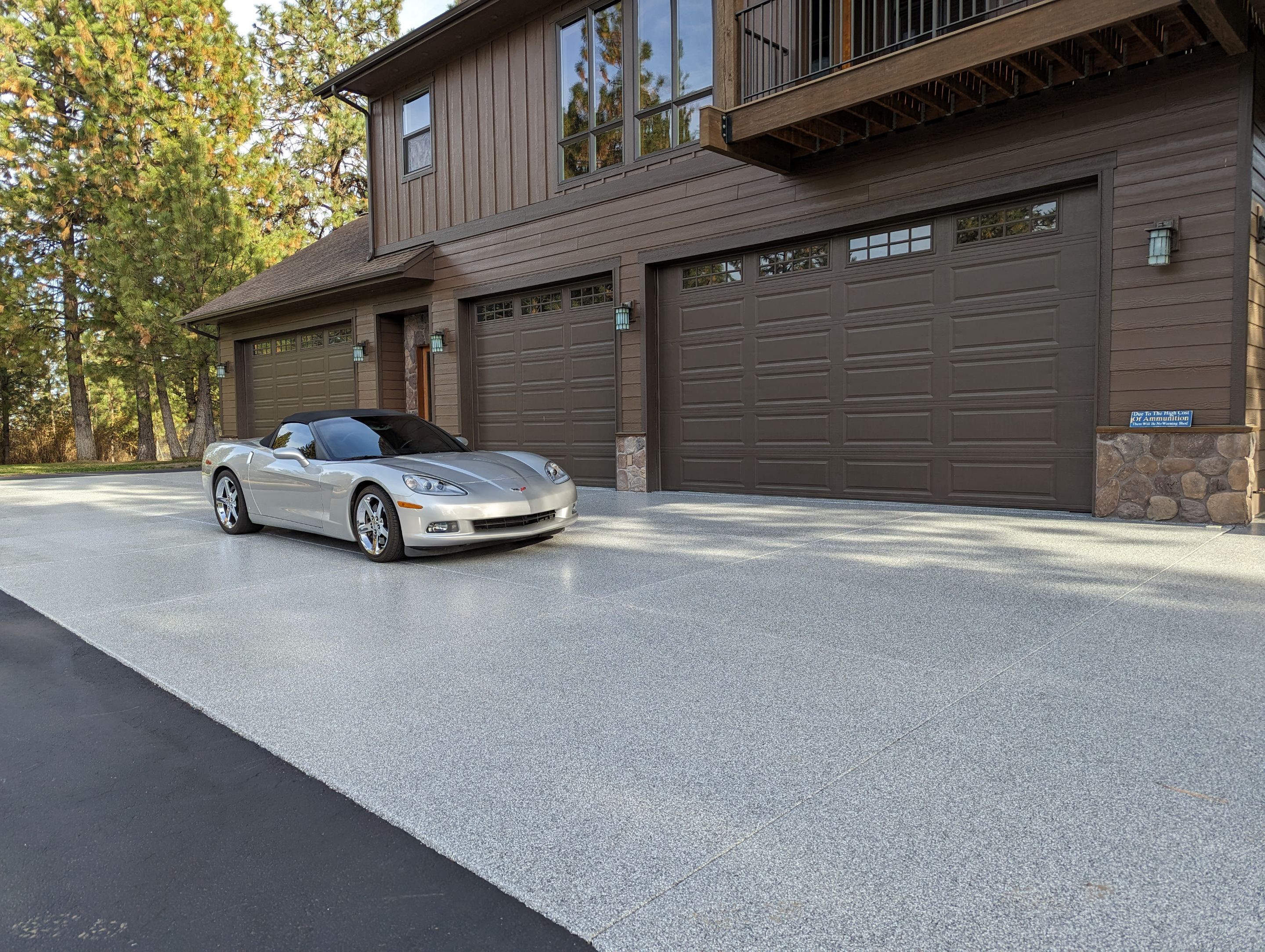 Garage Transformation using Smoke and the Penntek Evolution System by Croc Coatings, LLC
