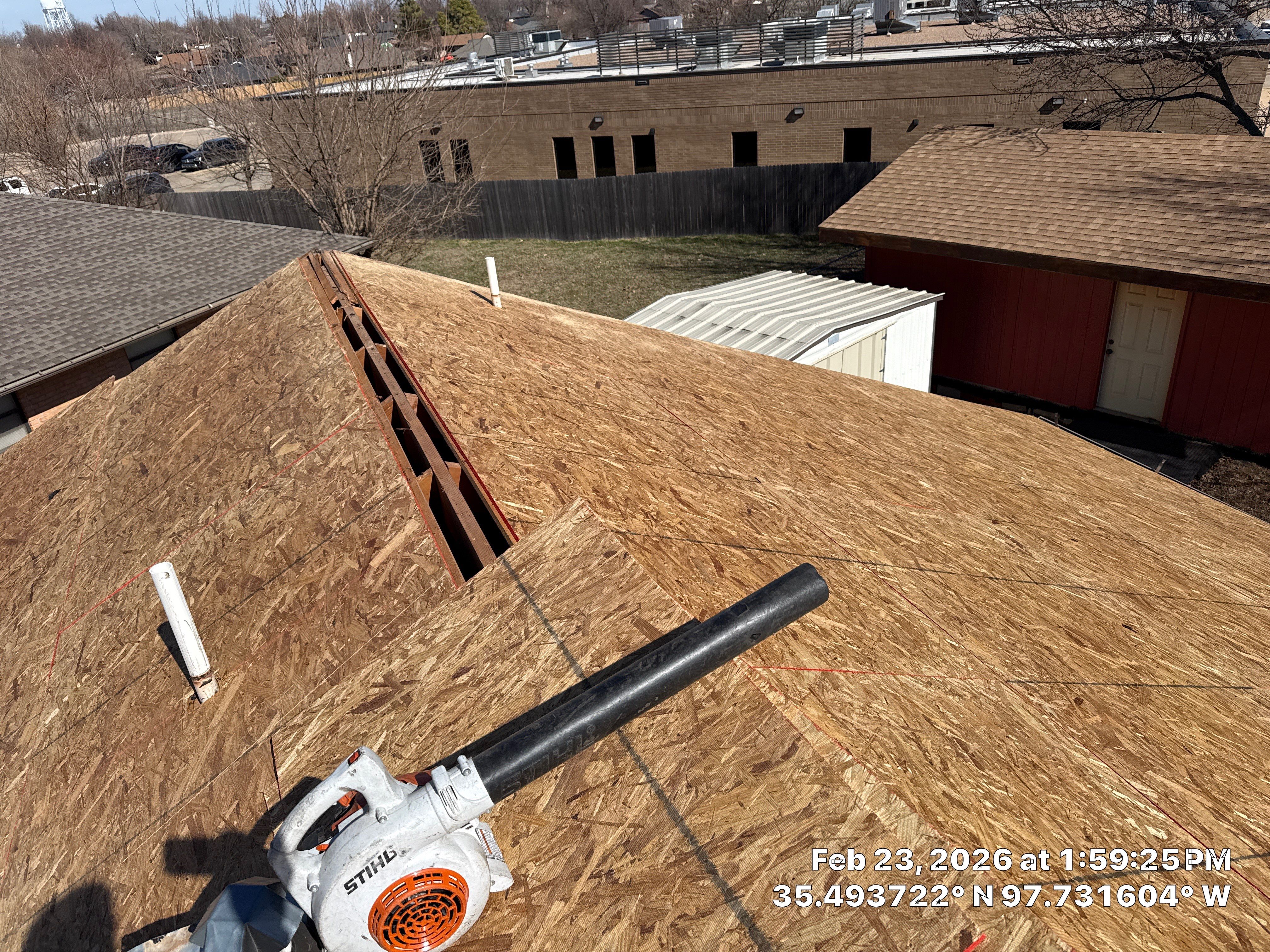 Project in Yukon, OK by OAK Roofing Restoration 