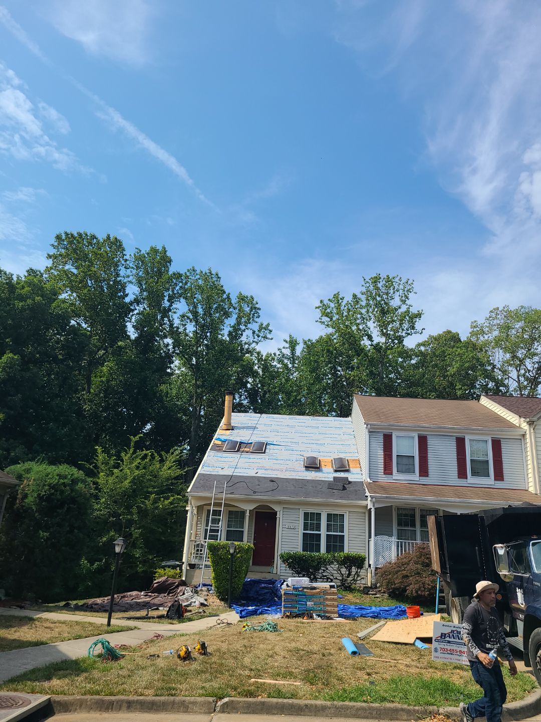 Montclair: Roof Installation with CertainTeed Landmark Designer Shingles in Burnt Sienna by RM Banning, Inc.