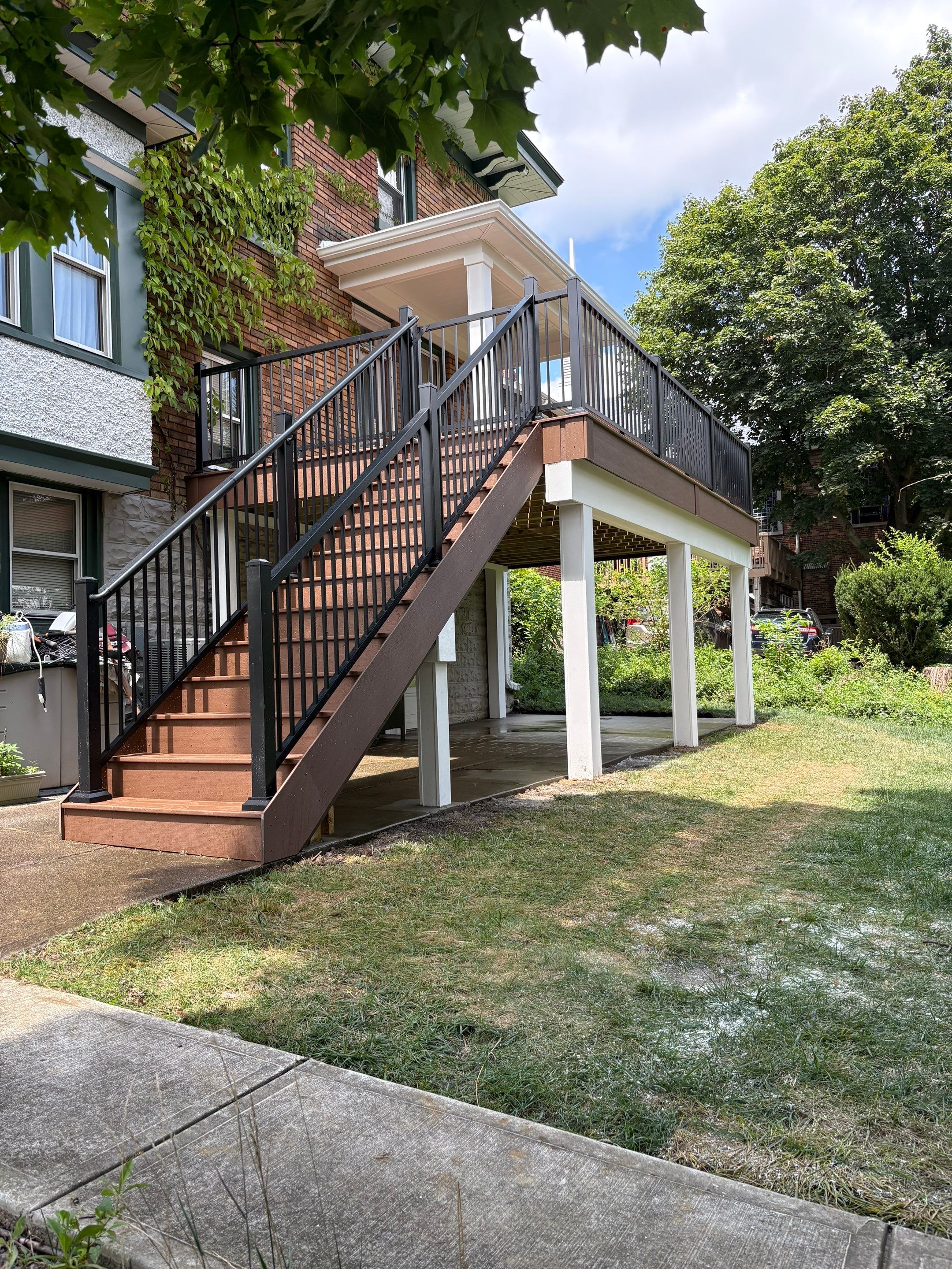 Deck and Roof build  by Cousins Roofing Siding & Decks
