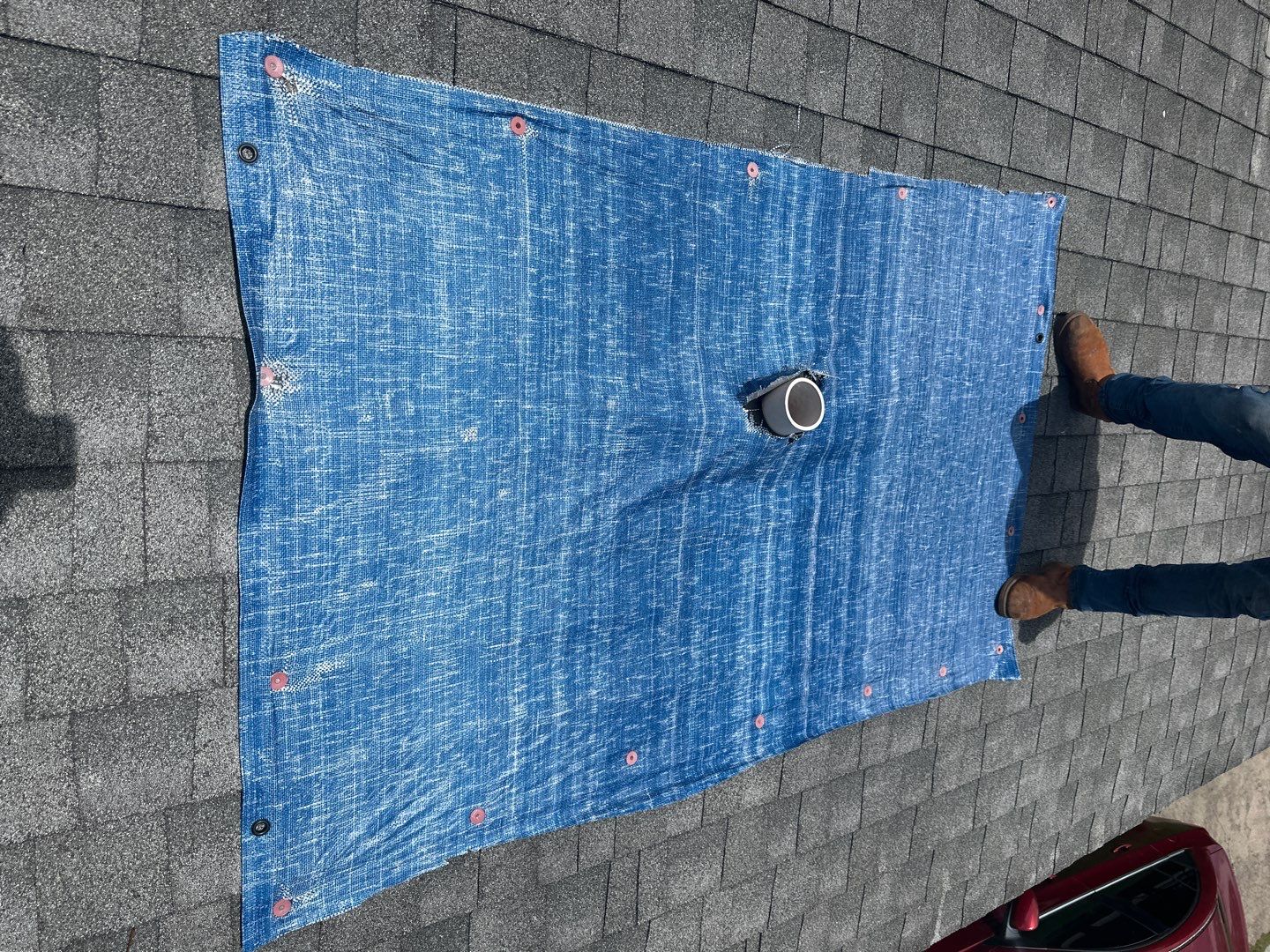 Hail Damage using Owen's Corning Duration (Lifetime) Shingles by Roof Repair Company