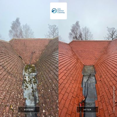 Roof Cleaning using Honda 15lpm Low Pressure Washing Machine