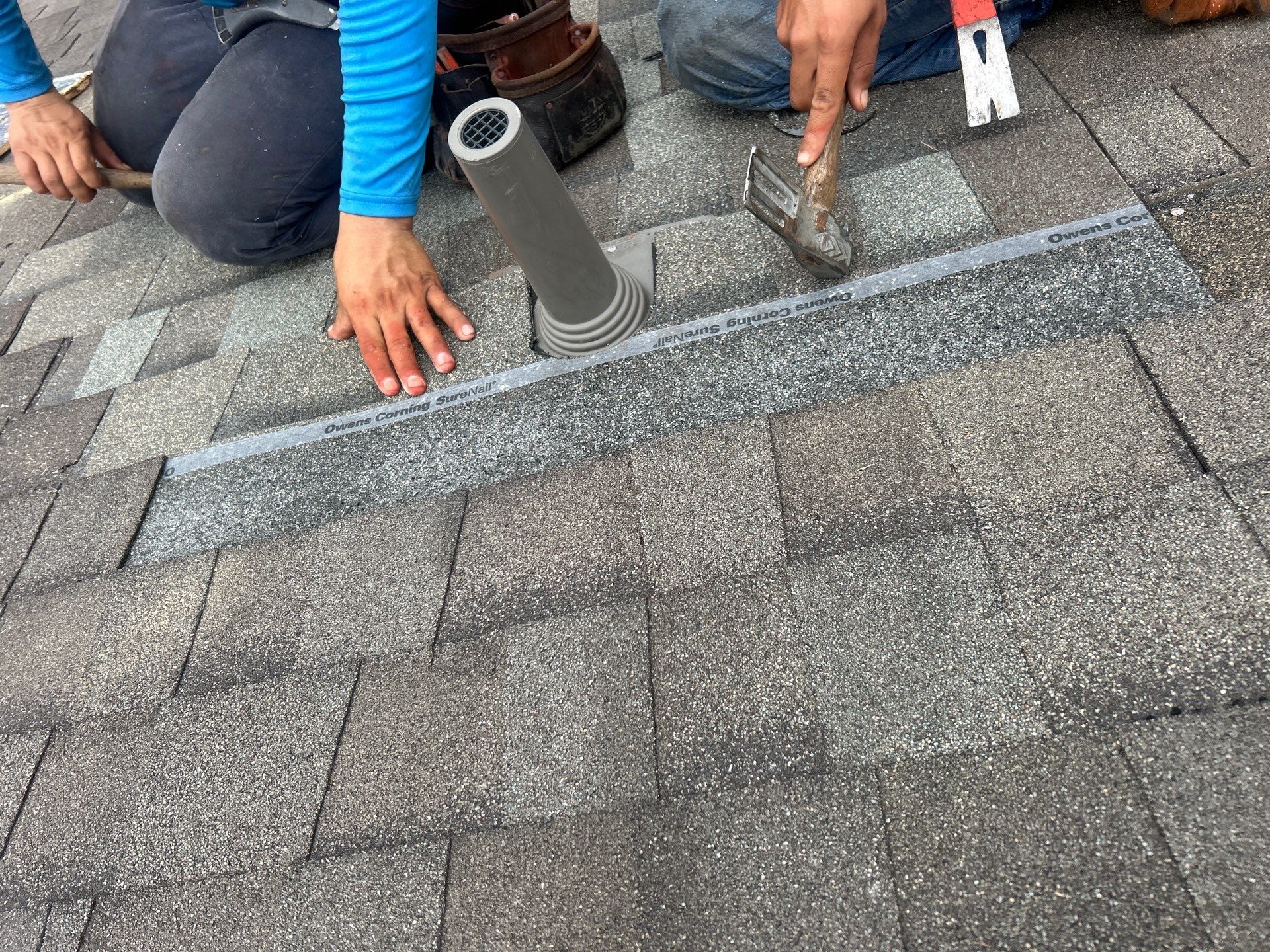 Hail Damage using Owen's Corning Duration (Lifetime) Shingles by Roof Repair Company