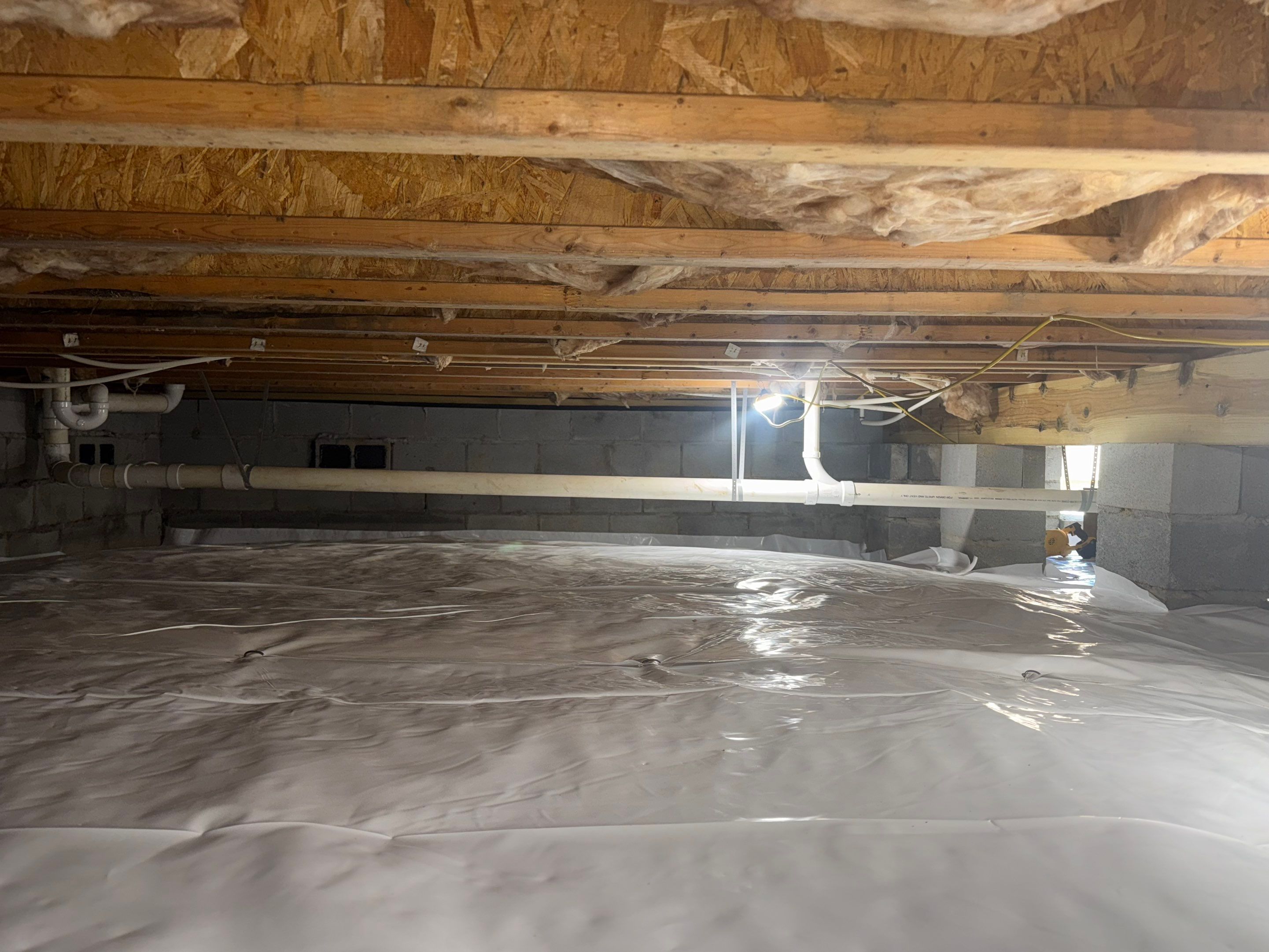 Project in Franklin by Patriot Crawl Space Repairs