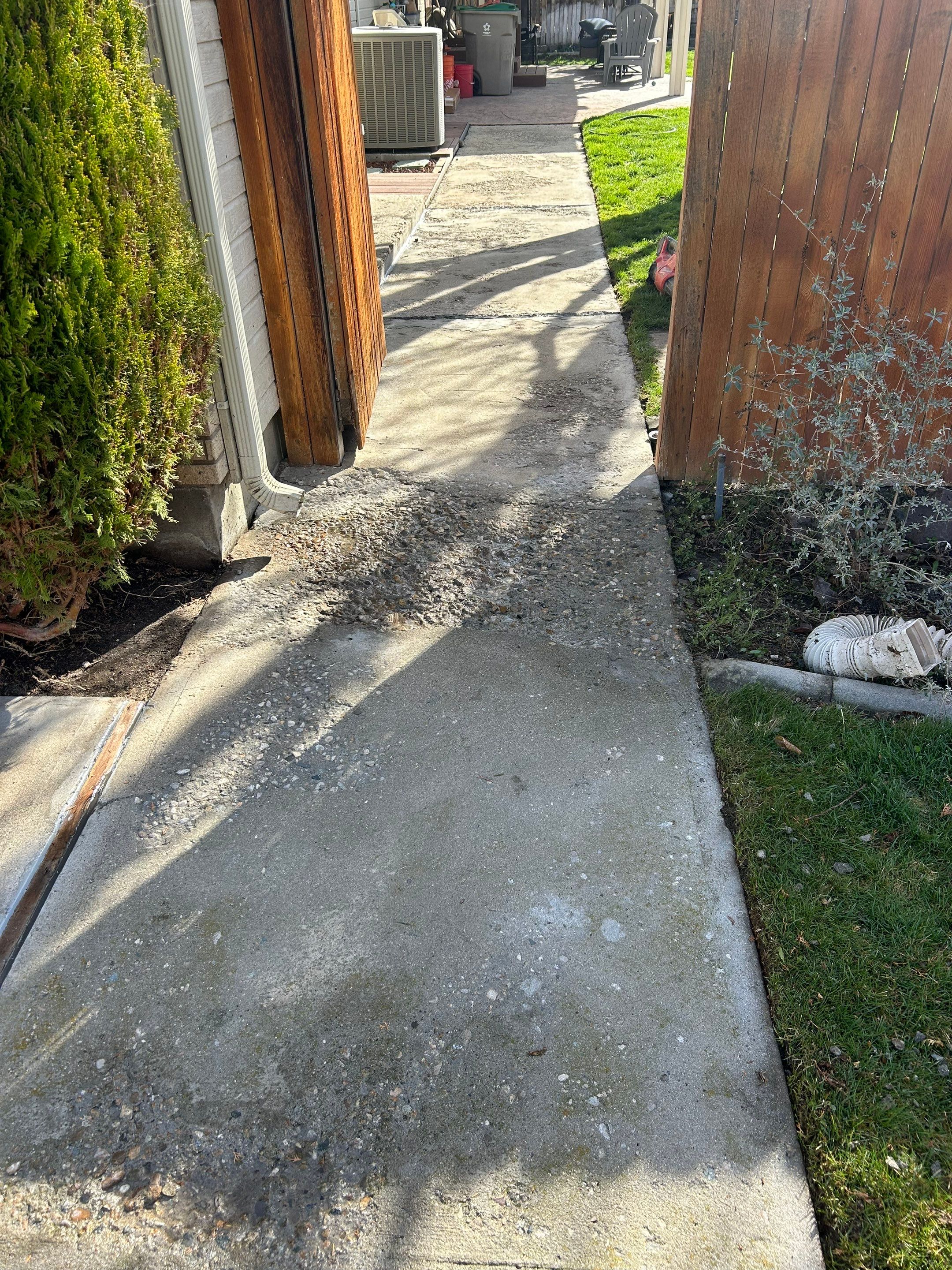 Walkway Makeover with Vuba Stone by Mr. Mudd Concrete