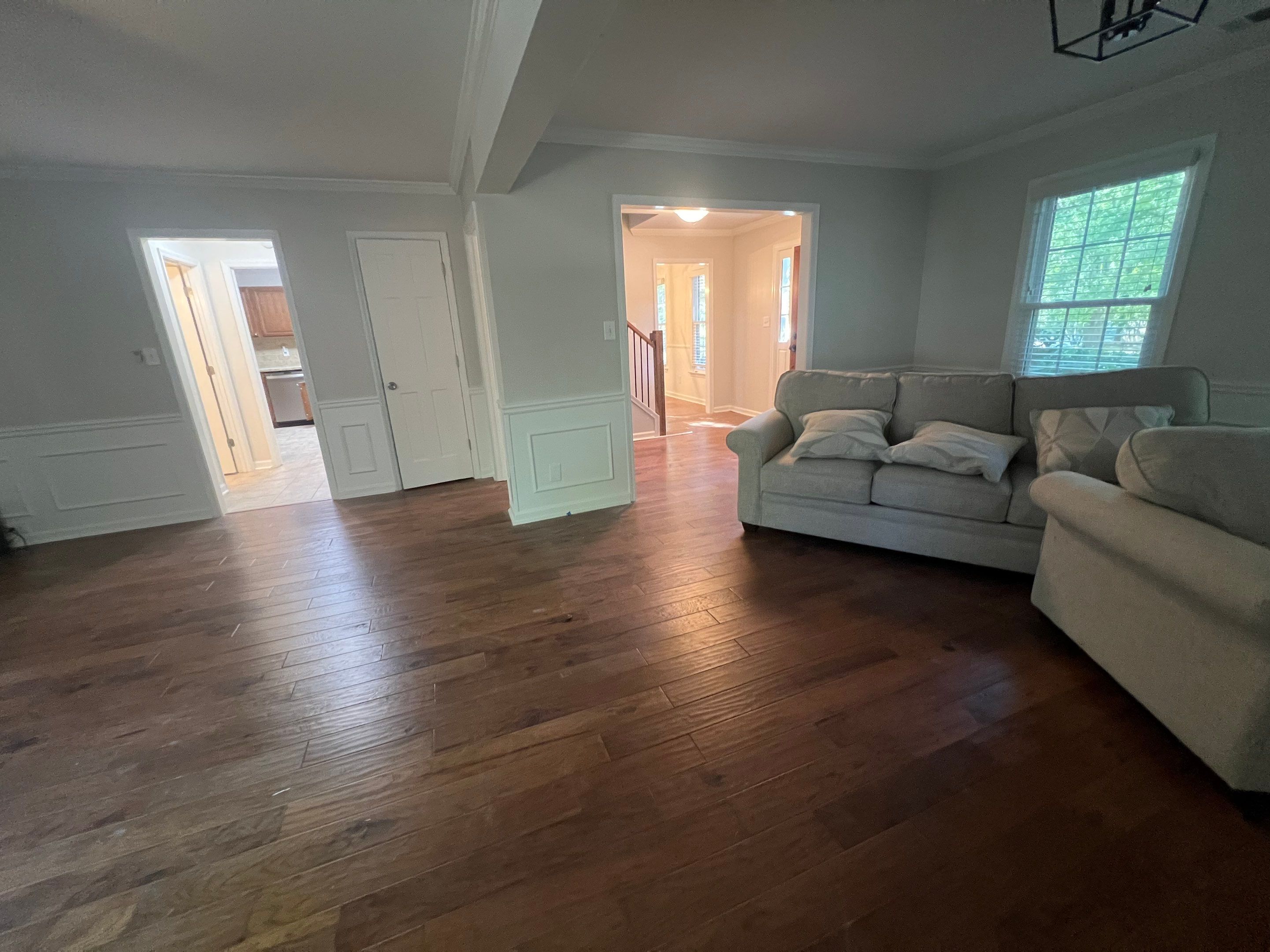 Dark Hardwood Floor Installation and Interior Painting in Marietta by Swift Home Renovations
