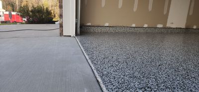Garage & Back Patio using Domino & Pumice