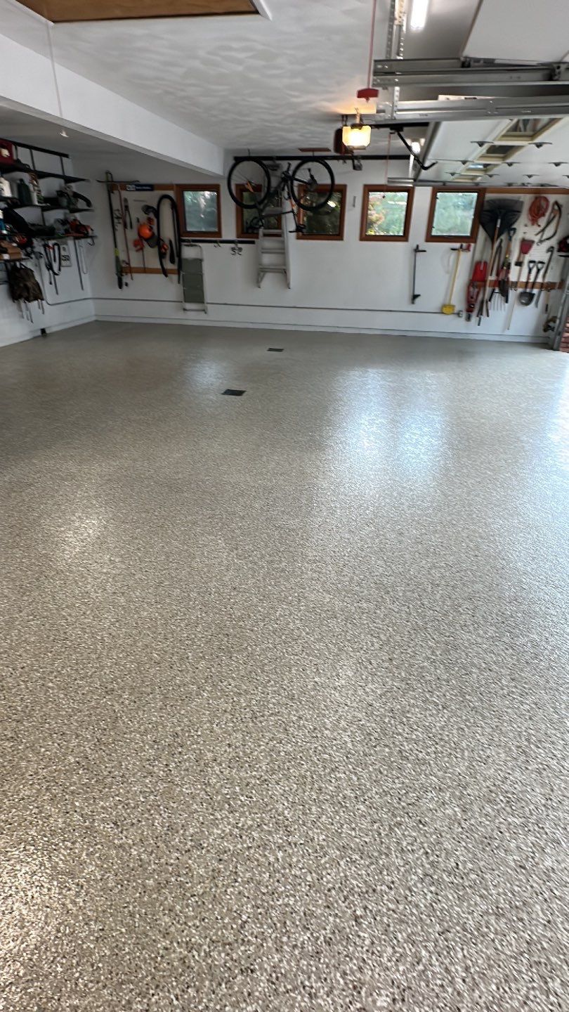 Garage + Porch Project in Pittsburgh by Floors in a Day, Inc