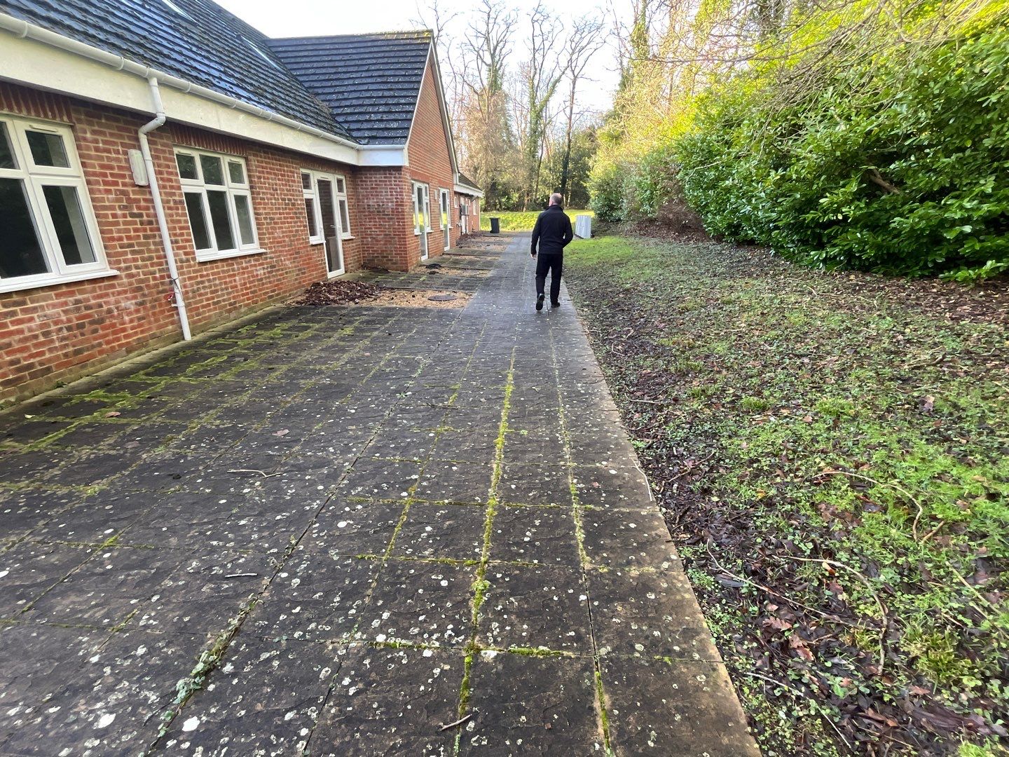 Care Home Roof and Walk Ways clean by Ges Exterior Cleaning ltd
