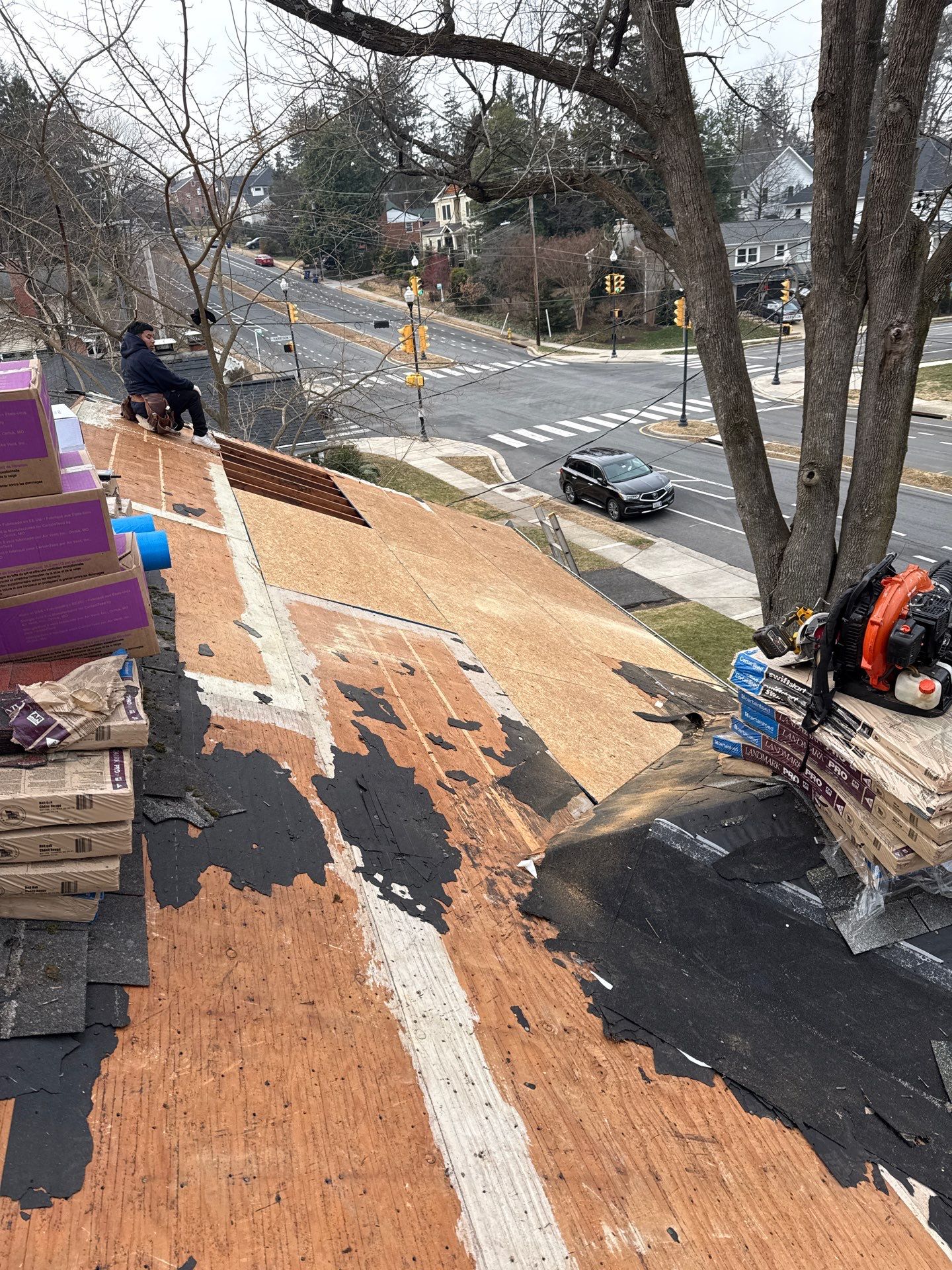 Arlington :Residential Roof Replacement with CertainTeed Landmark Pro in Max Def Red Oak  by RM Banning, Inc.