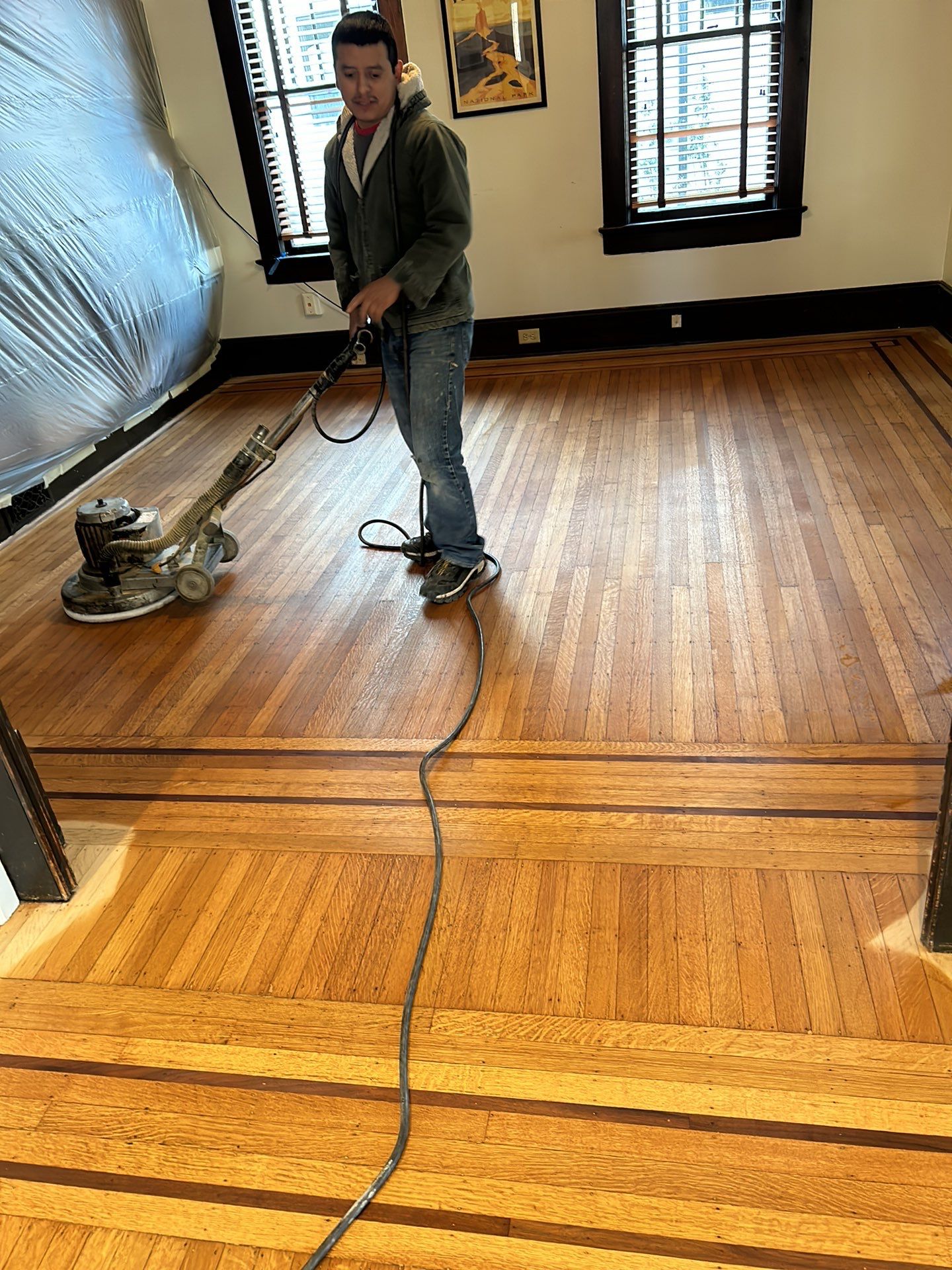 115 year old house - Oak refinish by Footprints Floors of East Atlanta