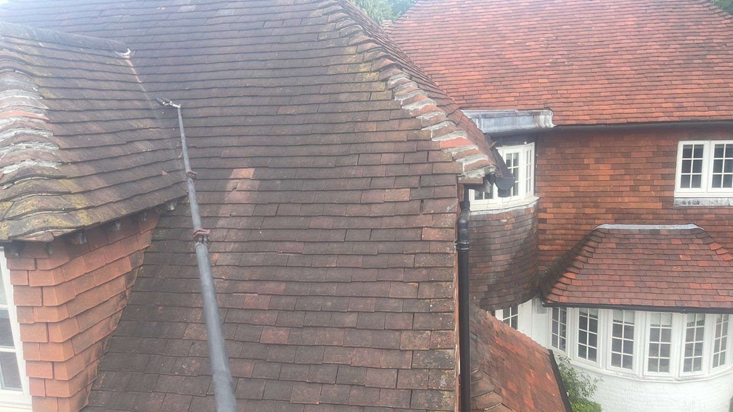 Roof Clean - Biocide Treatment using Honda 15lpm Low Pressure Washing Machine by Ges Exterior Cleaning ltd
