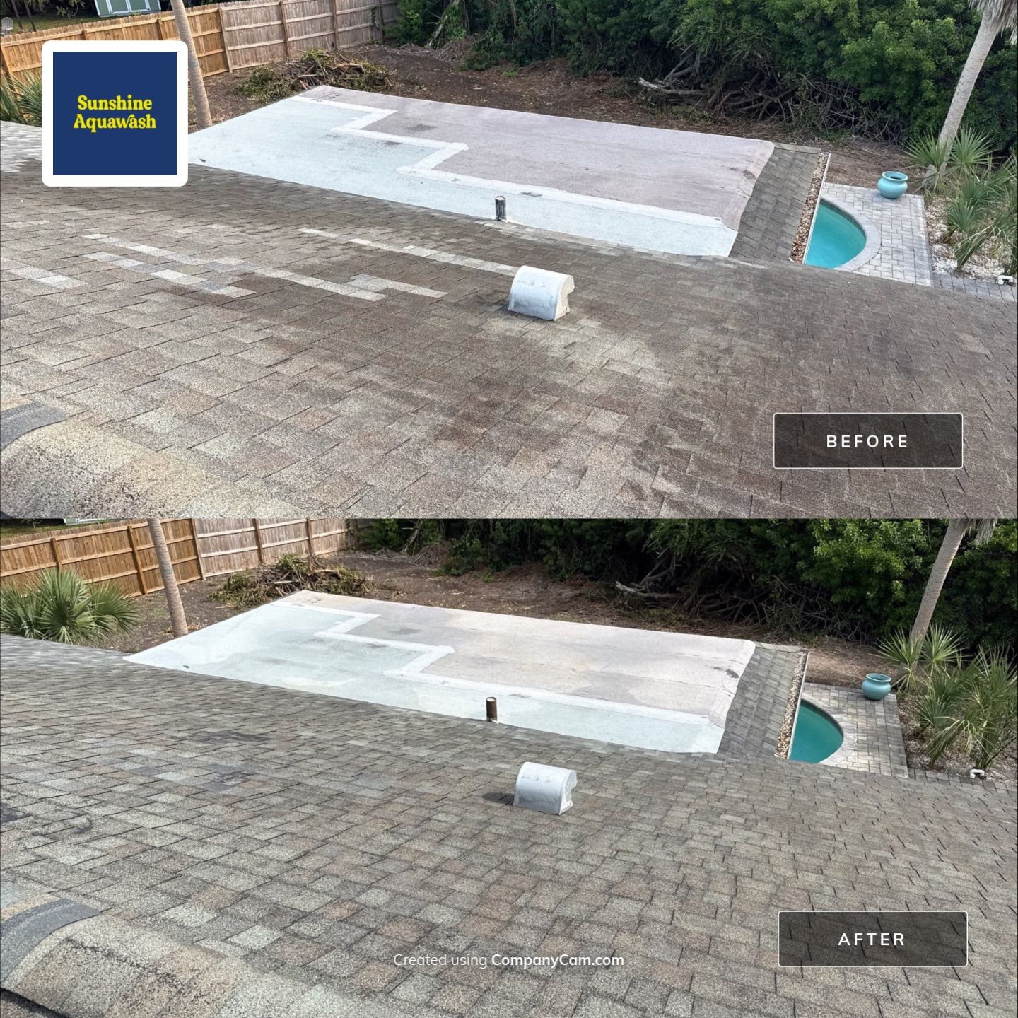 Complete Roof, Pool Deck, and Driveway Cleaning in Catalina Community, Bradenton, FL by Sunshine AquaWash