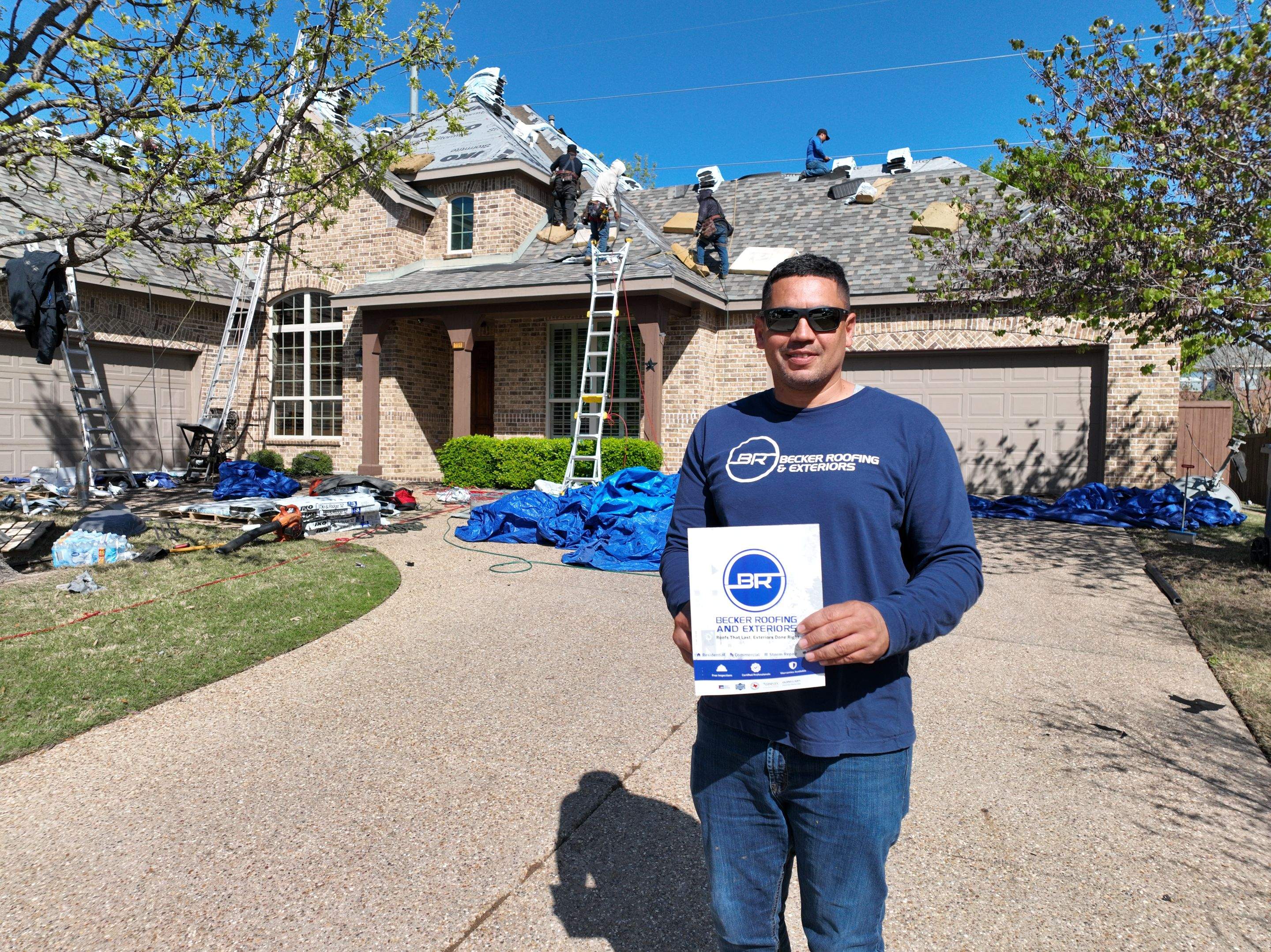 Residential Roofing Installation using Iko Dynasty by Becker Roofing and Exteriors