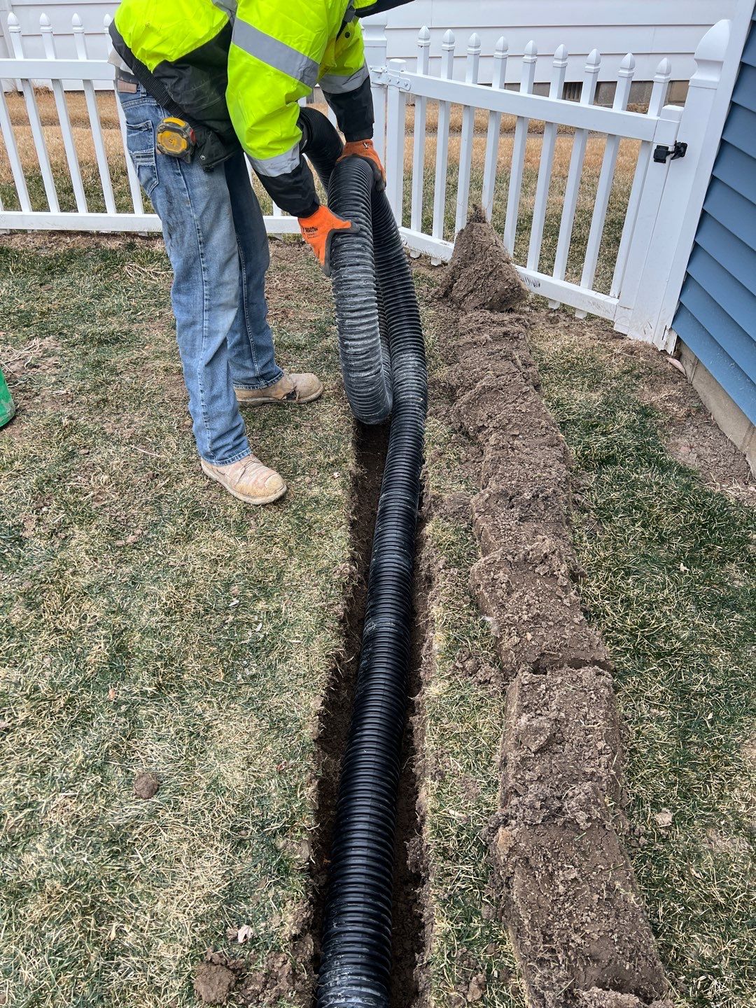Bowing Wall using Fortress Invisibeams  by ACE Waterproofing & Basement Solutions
