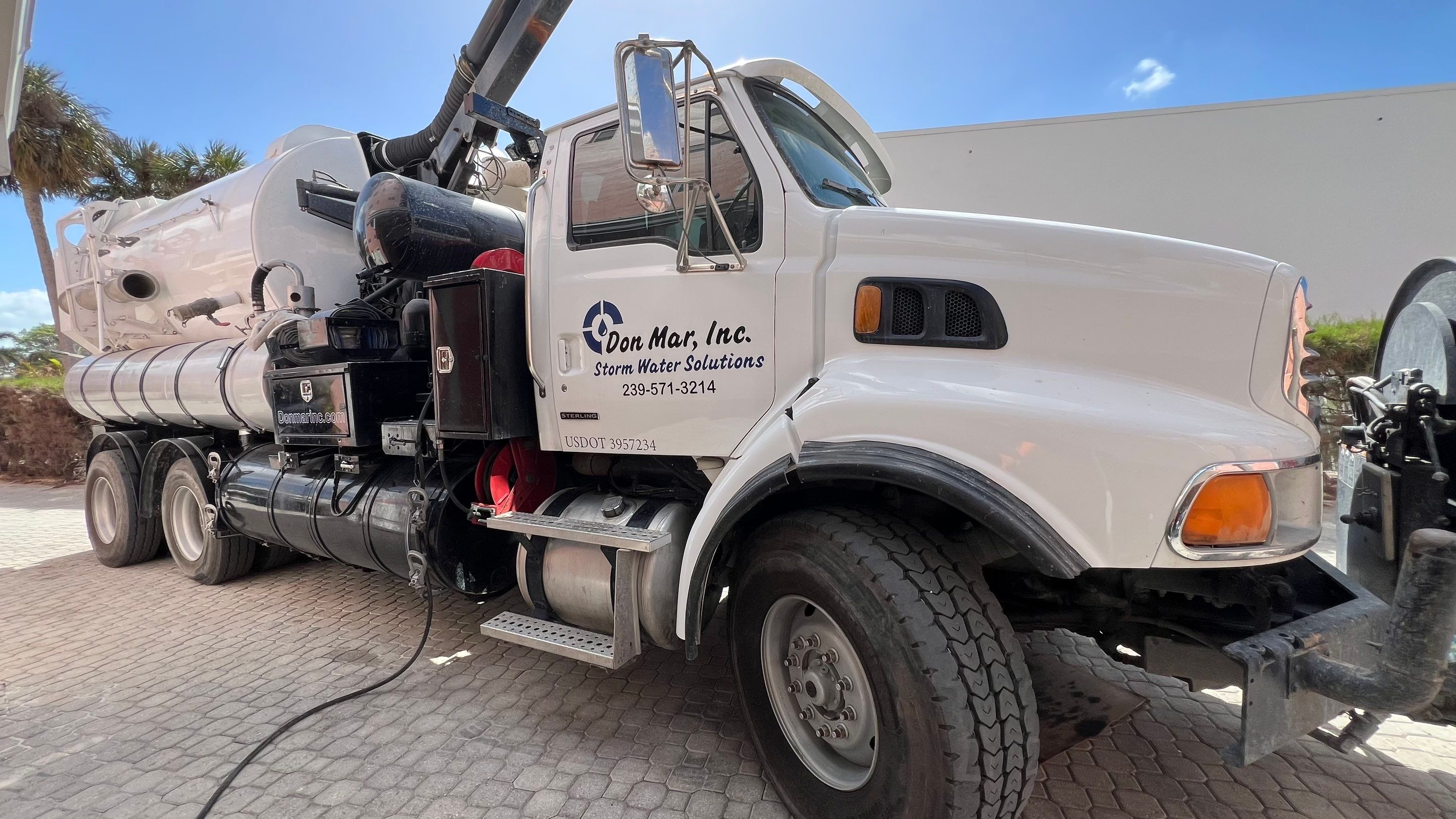 Catch Basin Cleaning After Hurricane Milton Naples Condo by APS Power & Water