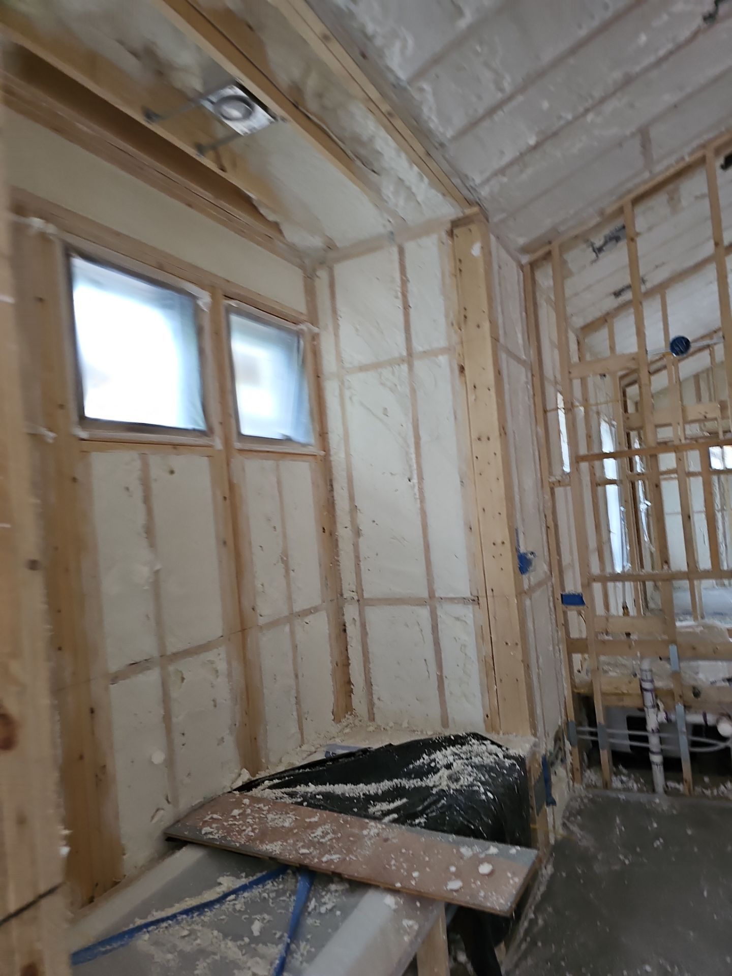 Spray Foam Insulation using open cell spray foam by NYS Foam & Energy