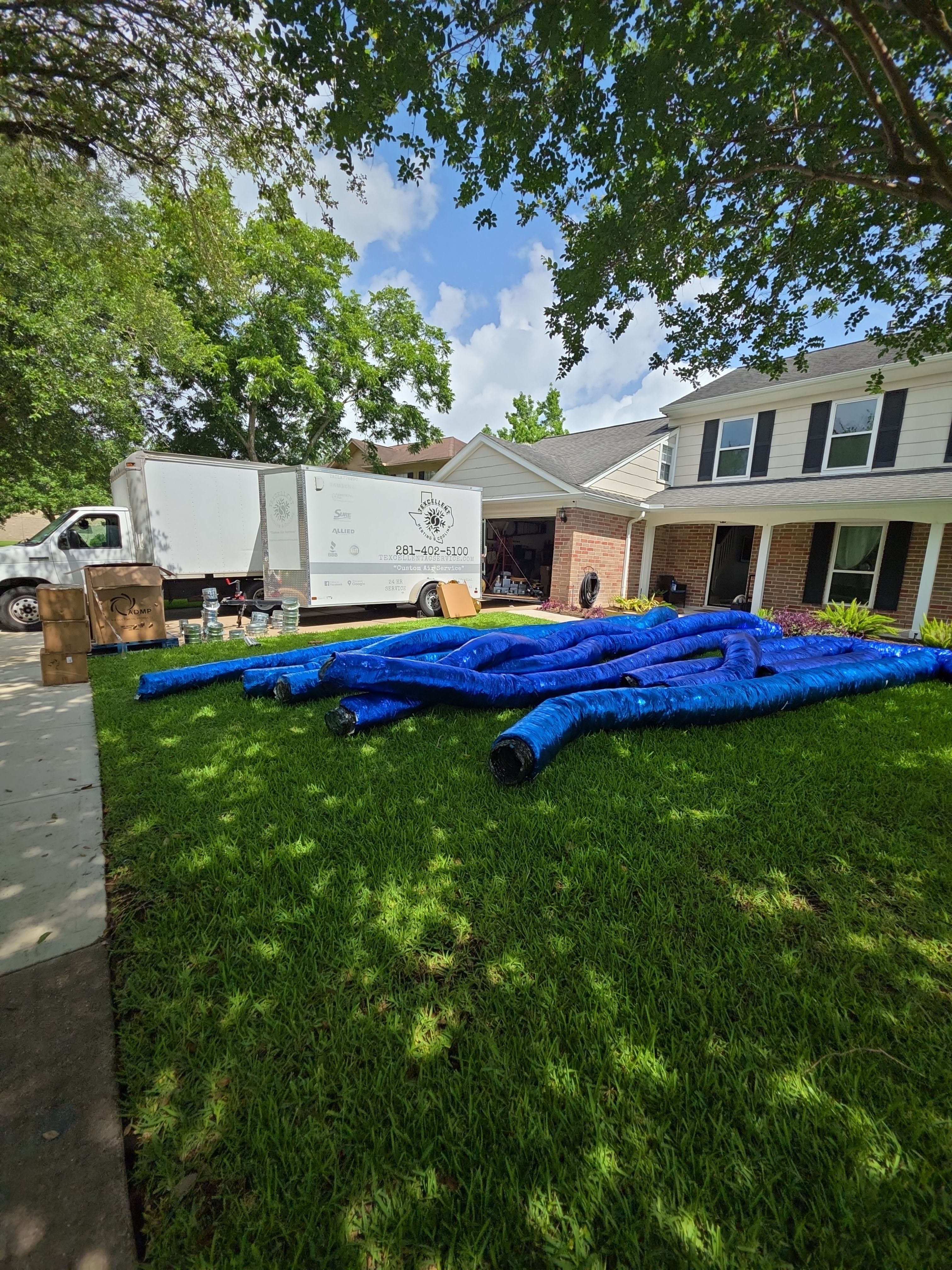 Full HVAC & Duct Replacement w/ zoning by Texcellent A/C Service