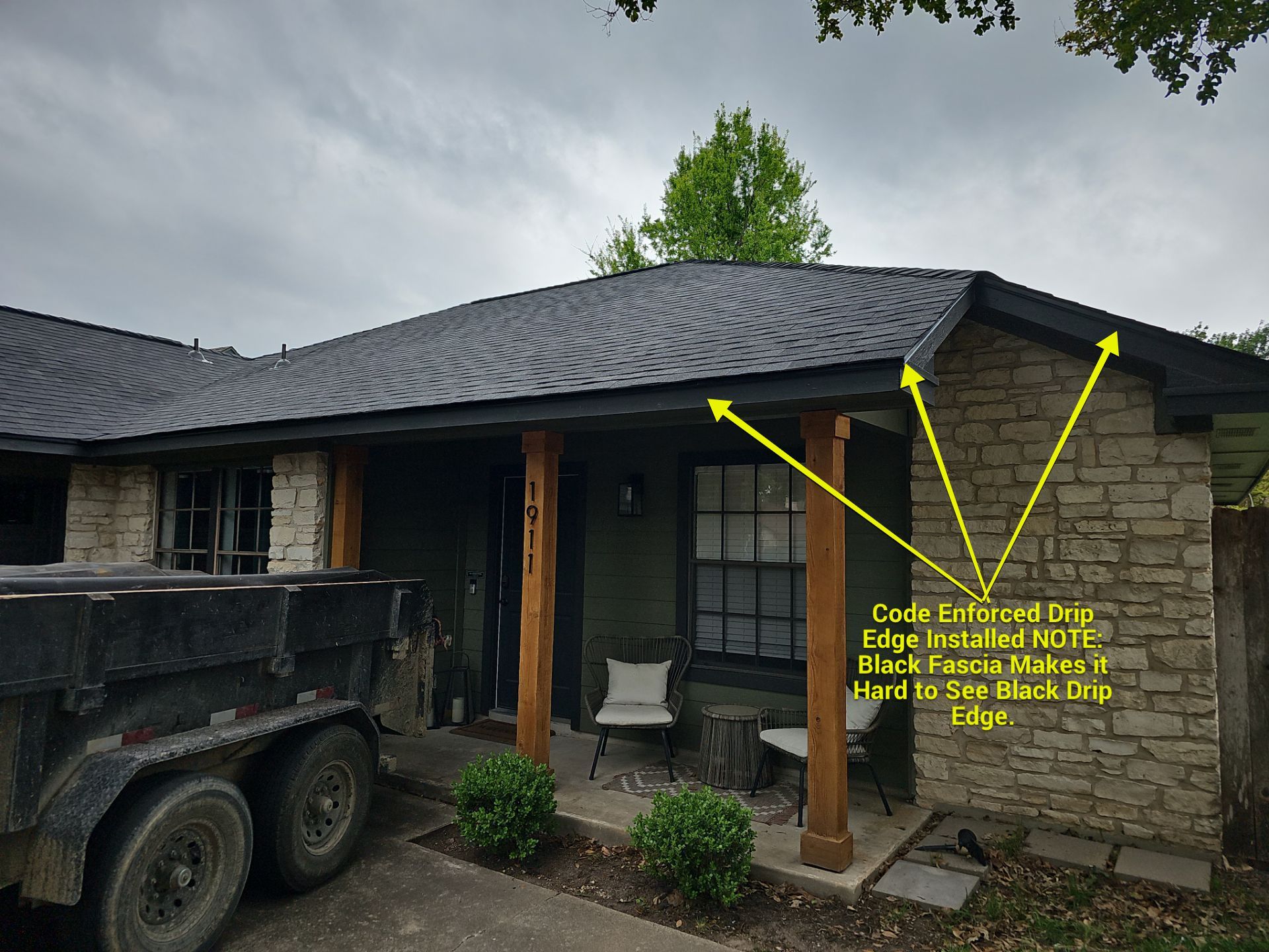 Residential Roofing Installation using Owens Corning Oakridge Onyx Black by DeZign Roofing & Exteriors