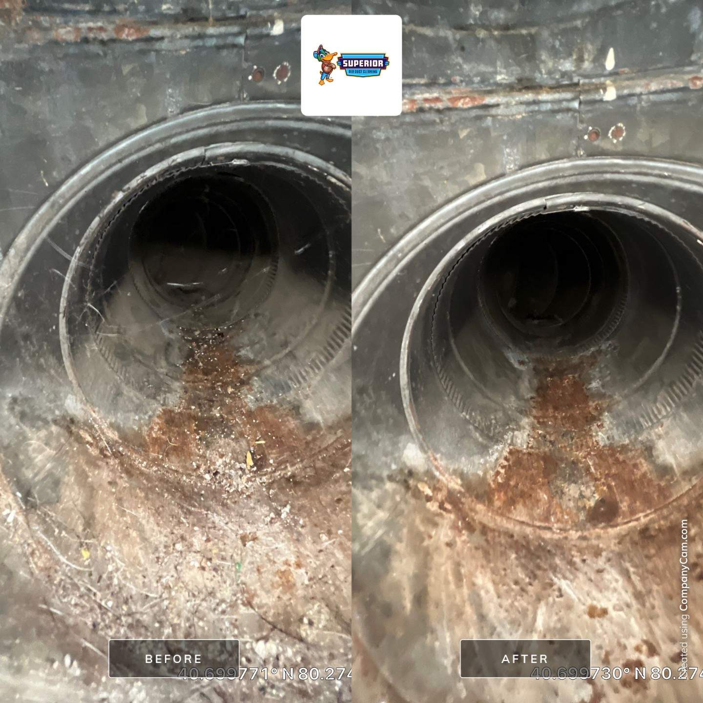 Air Duct Cleaning With a Vacuum Truck in Rochester, PA by Superior Air Duct Cleaning