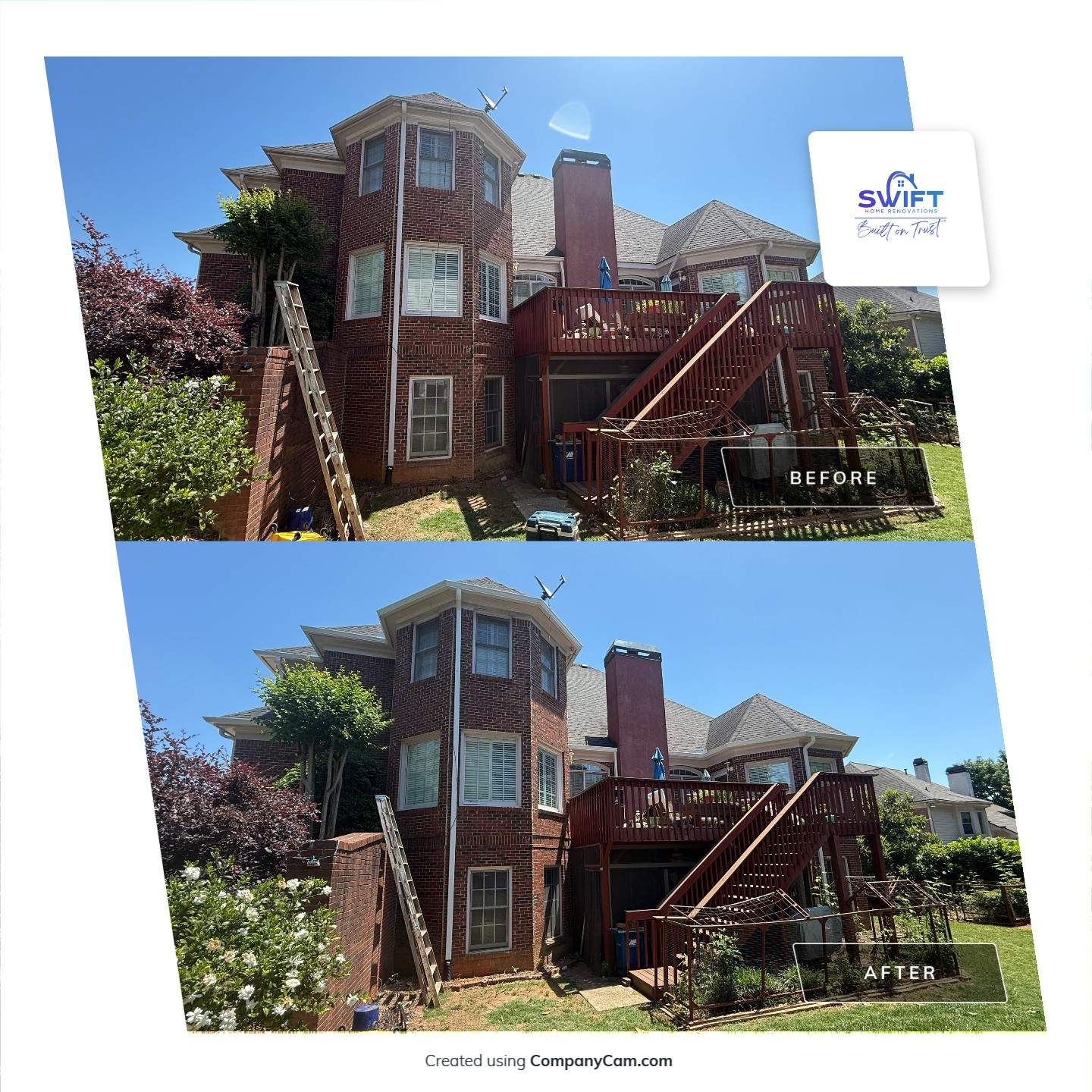 Residential Exterior Trim and Shutter Painting in Alpharetta by Swift Home Renovations