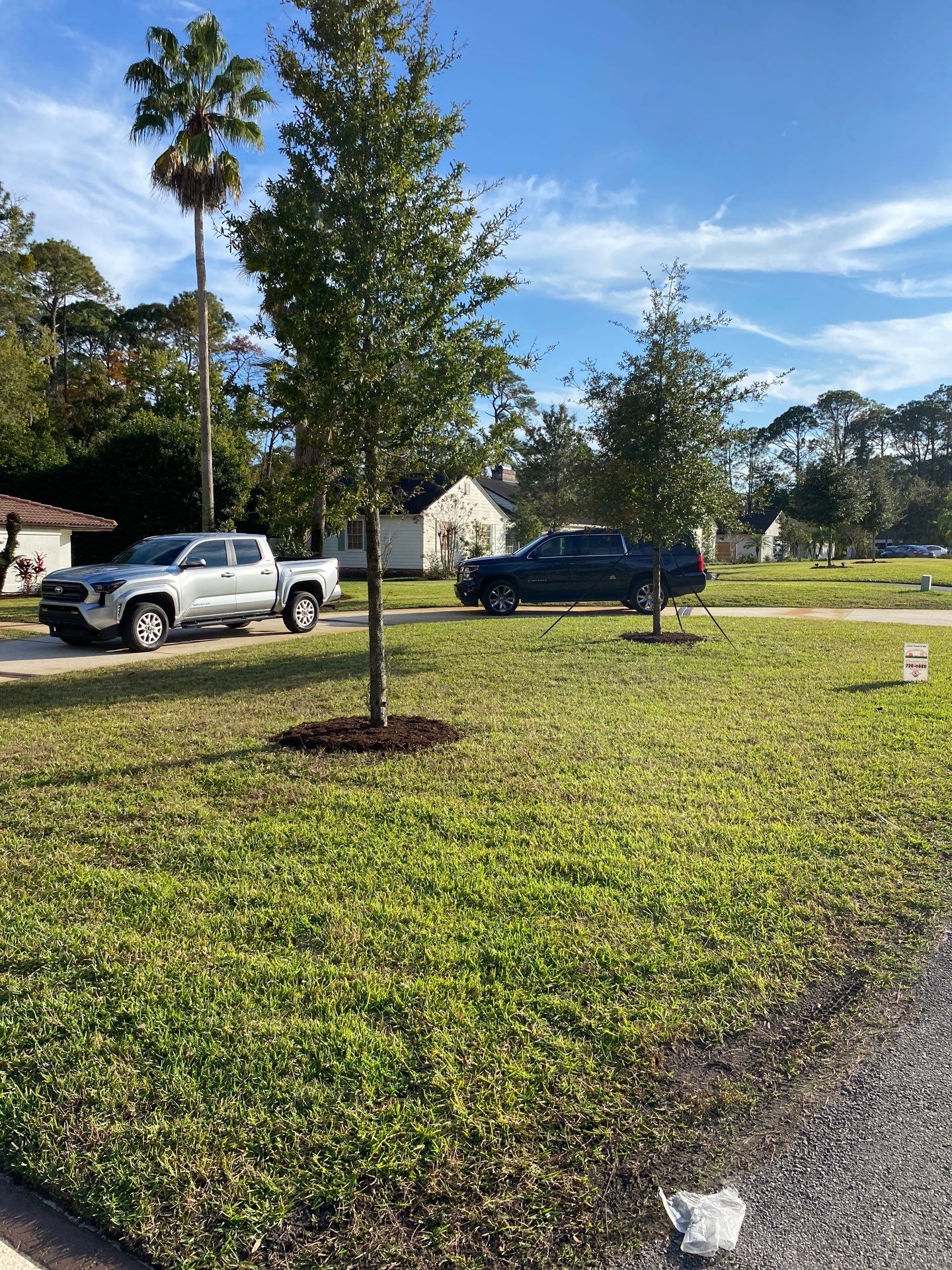 Deerwood Residence | Sod Repair & Mulch Installation  by ProGreen Services