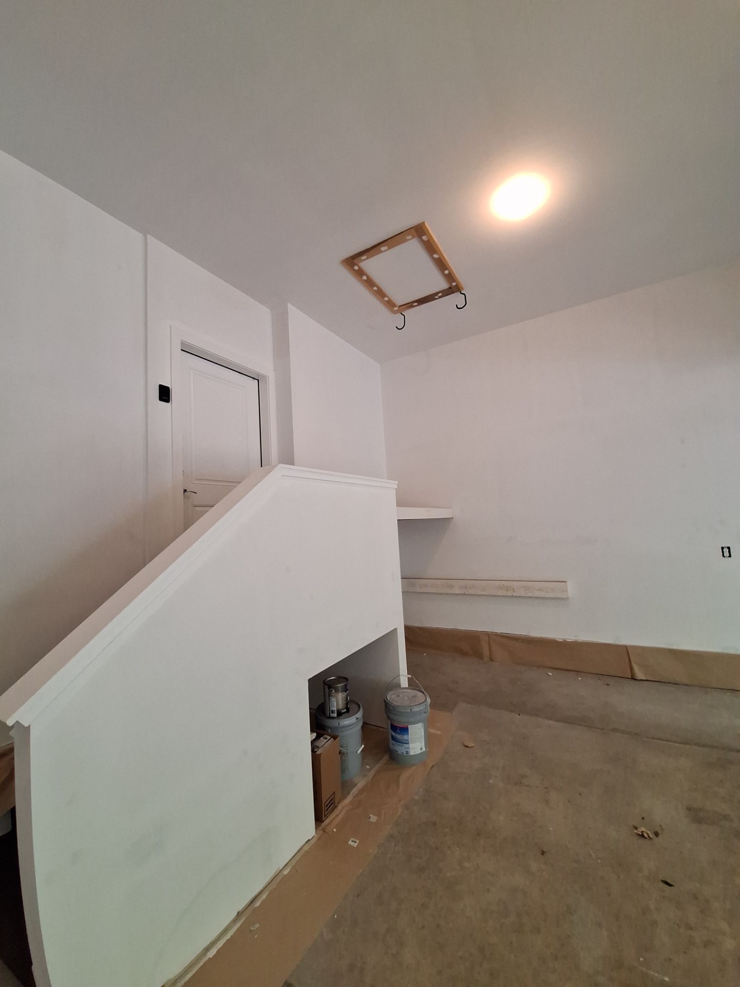 Garage Transformation in West Michigan | Full Interior Repaint & Epoxy Flake Floor in Tidal Wave Blend by Gordon Painting