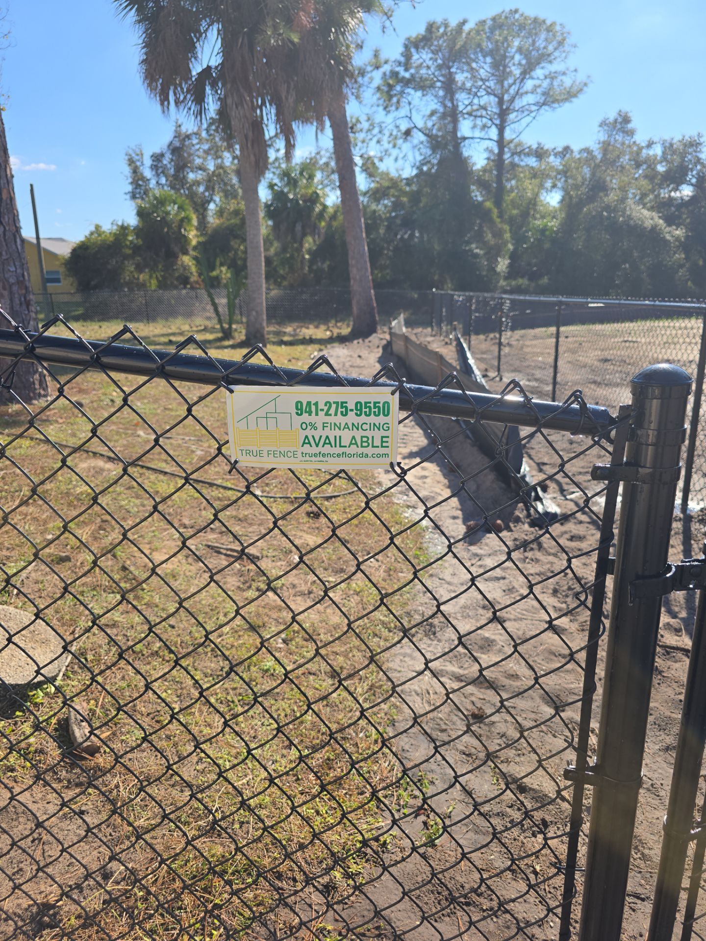 Chain Link Install in North Port by True Fence LLC