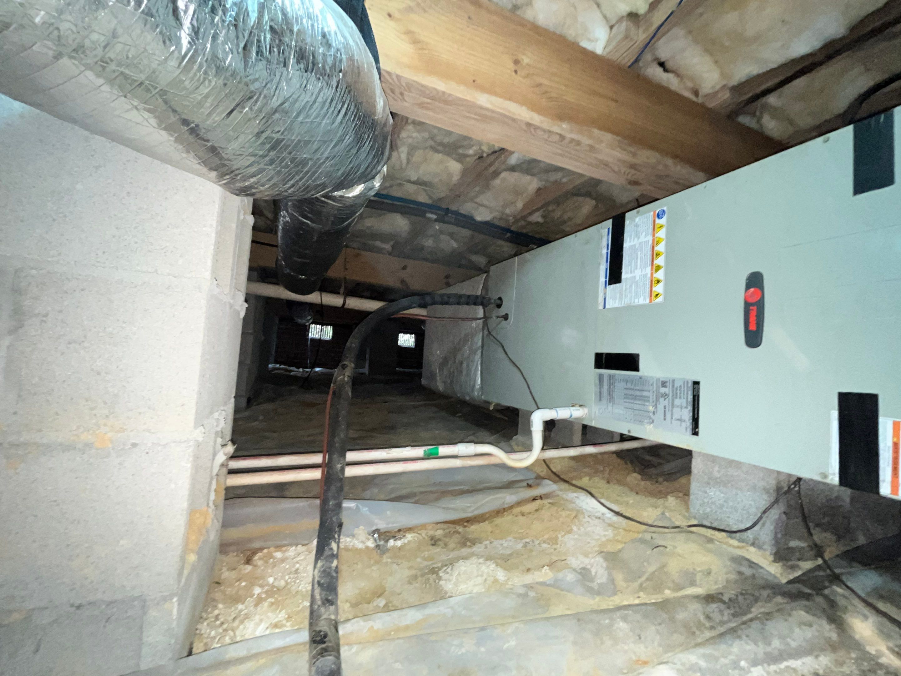 Impact Choice Encapsulation with French Drain, Mold Removal, and Crawlspace Door by Impact Crawlspace