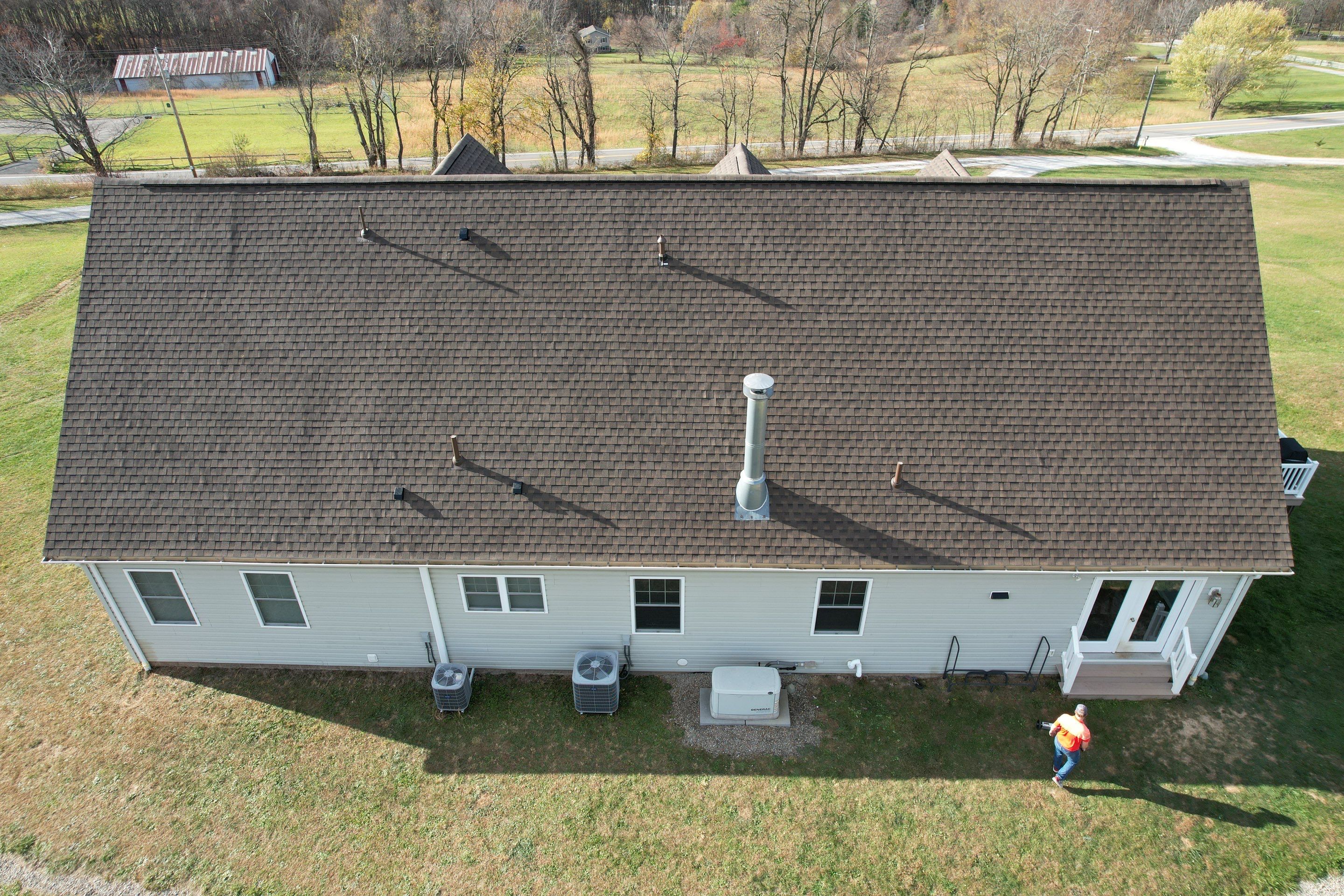 Residential Roofing Installation using GAF Timberline HDZ Barkwood by Rainstoppers Roofing