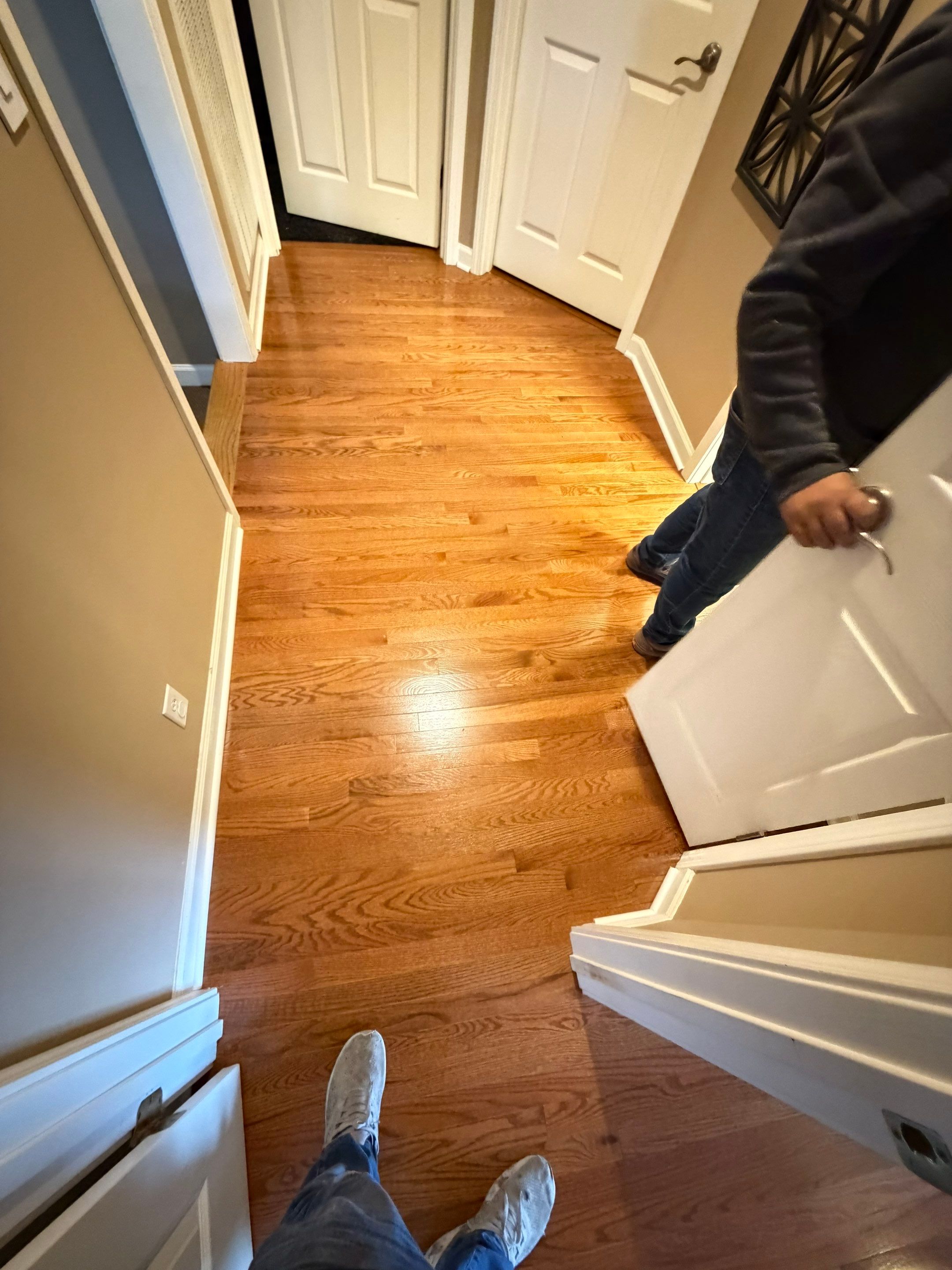 From carpet to prefinished hardwood by Footprints Floors of Nashville