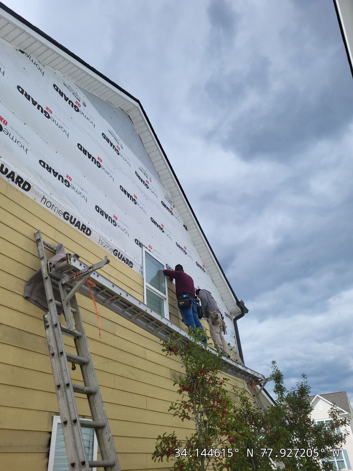 Insurance Workscope Hardie Board Repair using James Hardie HZ10 Plank Smooth  by RGR Construction and Roofing, LLC