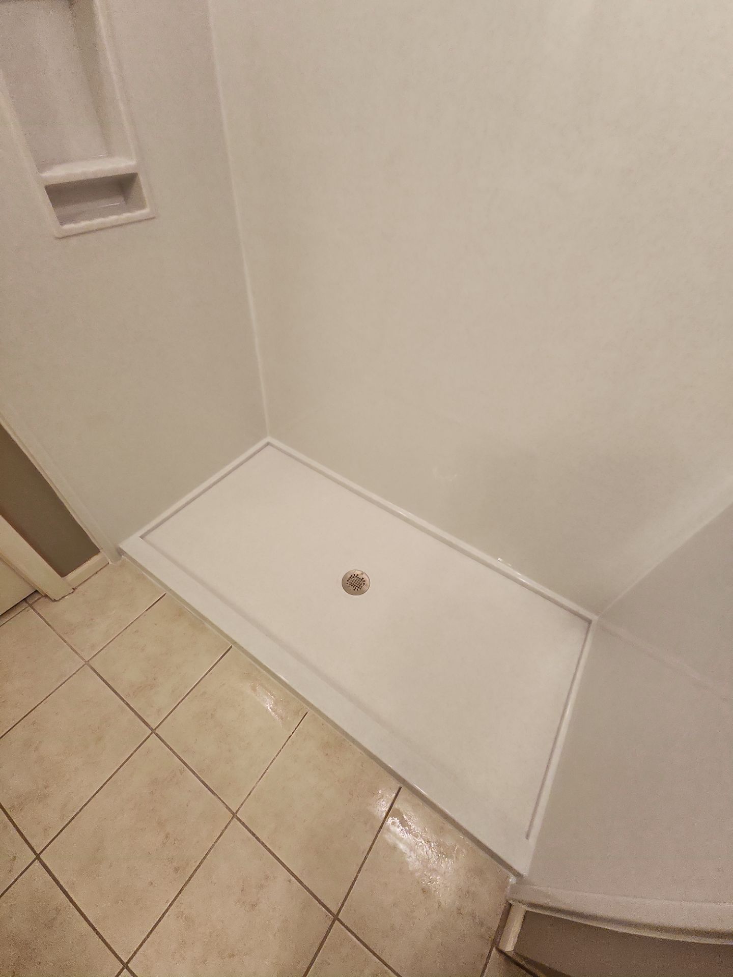 Bathroom Remodel using Shower Base by The Shower Company
