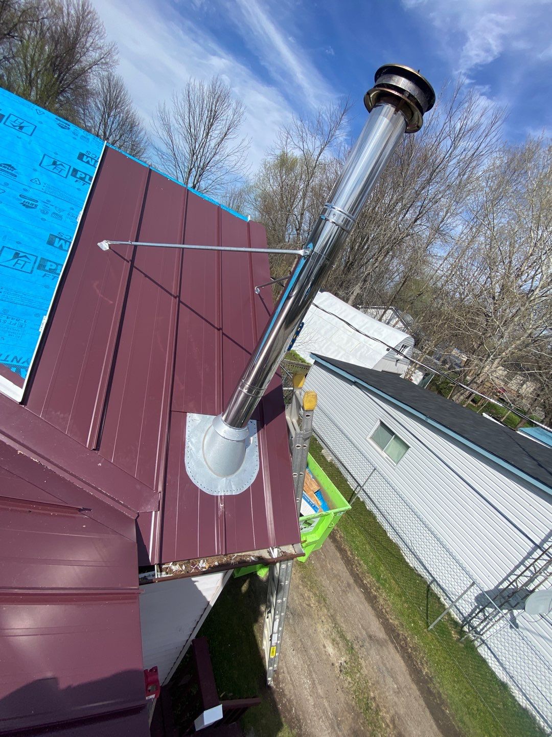 Residential Roofing Installation using 16" Standing Seam Panels by Jay Carter Roofing & Sheet Metal