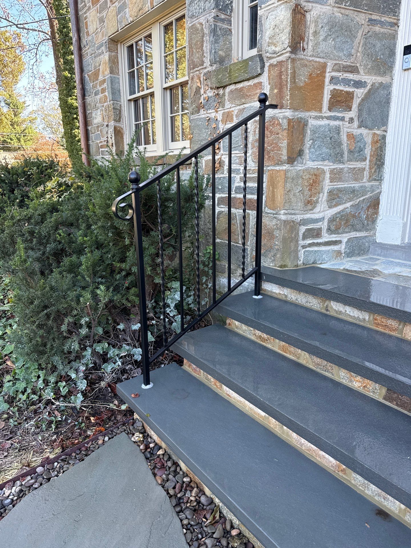 Custom Modern Interior Handrail – Minimalist Steel Design – Bethesda, MD by Capitol Iron Works