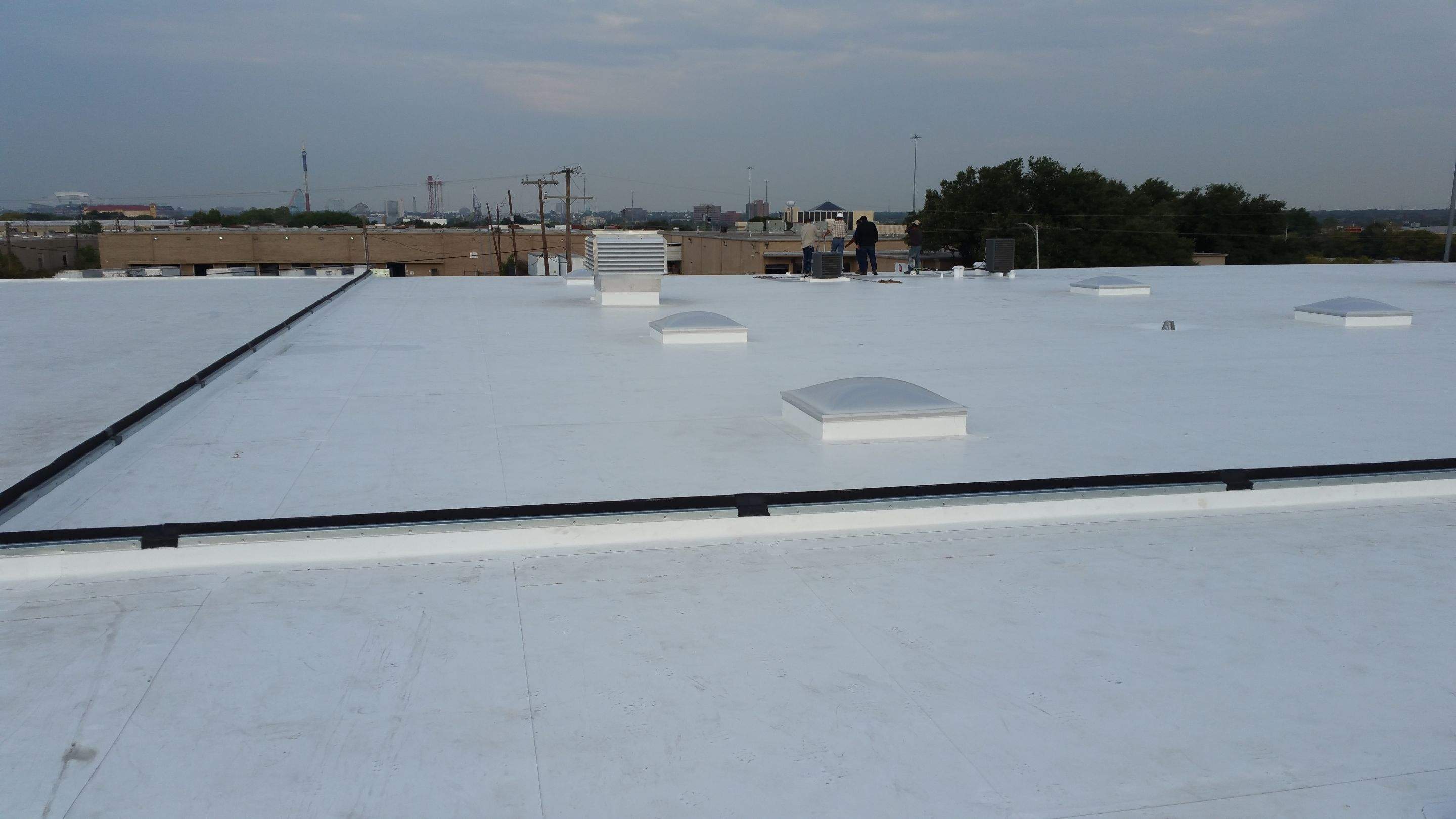 Massive Storm Damage Project - Factory in Arlington by First United Roofing & Construction