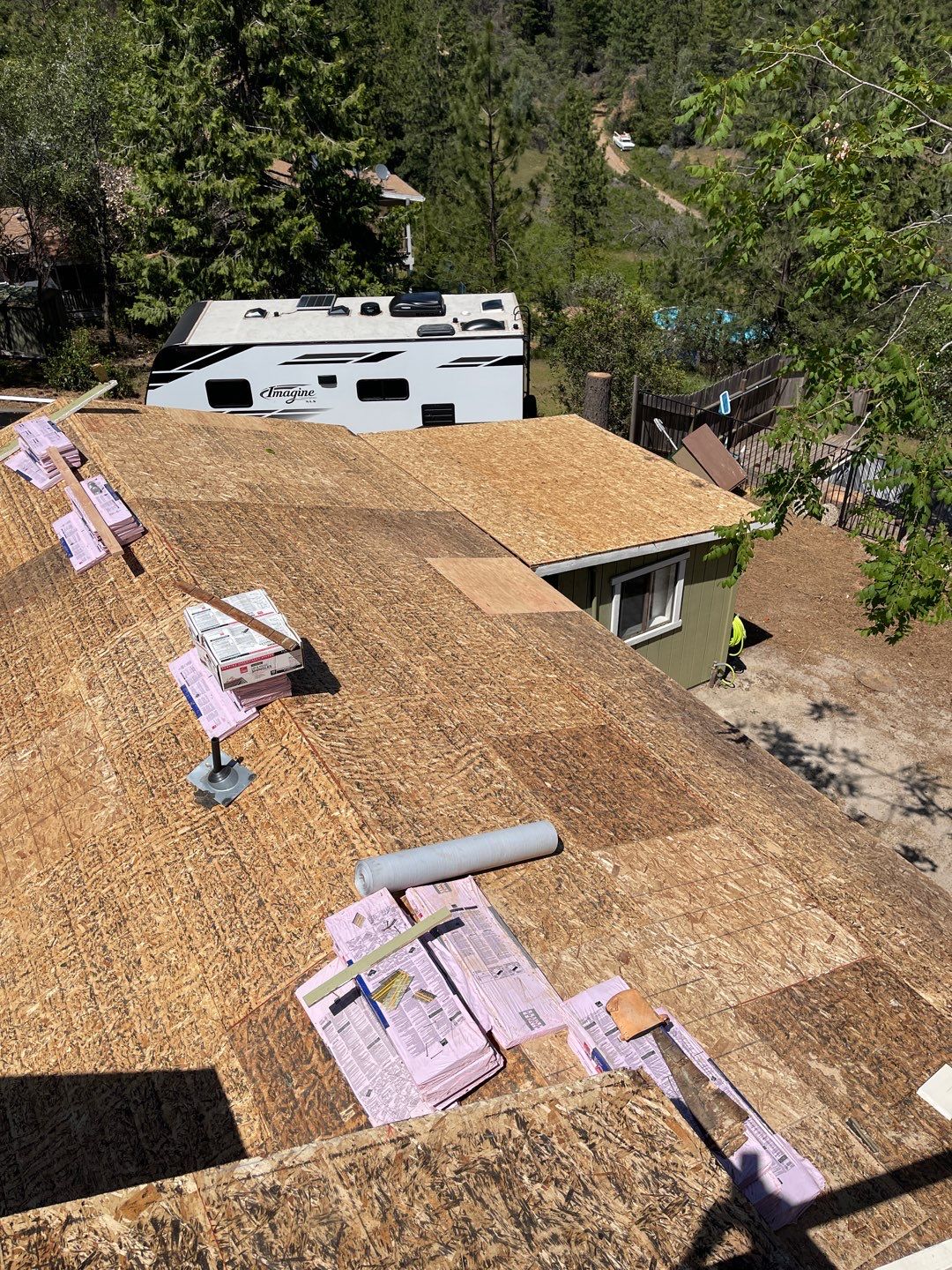 Residential Roofing Installation using Owens Corning Roofing Shingles by Byers Enterprises 