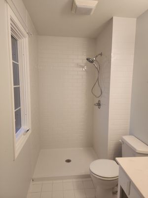 Bathroom Remodel using Shower Base