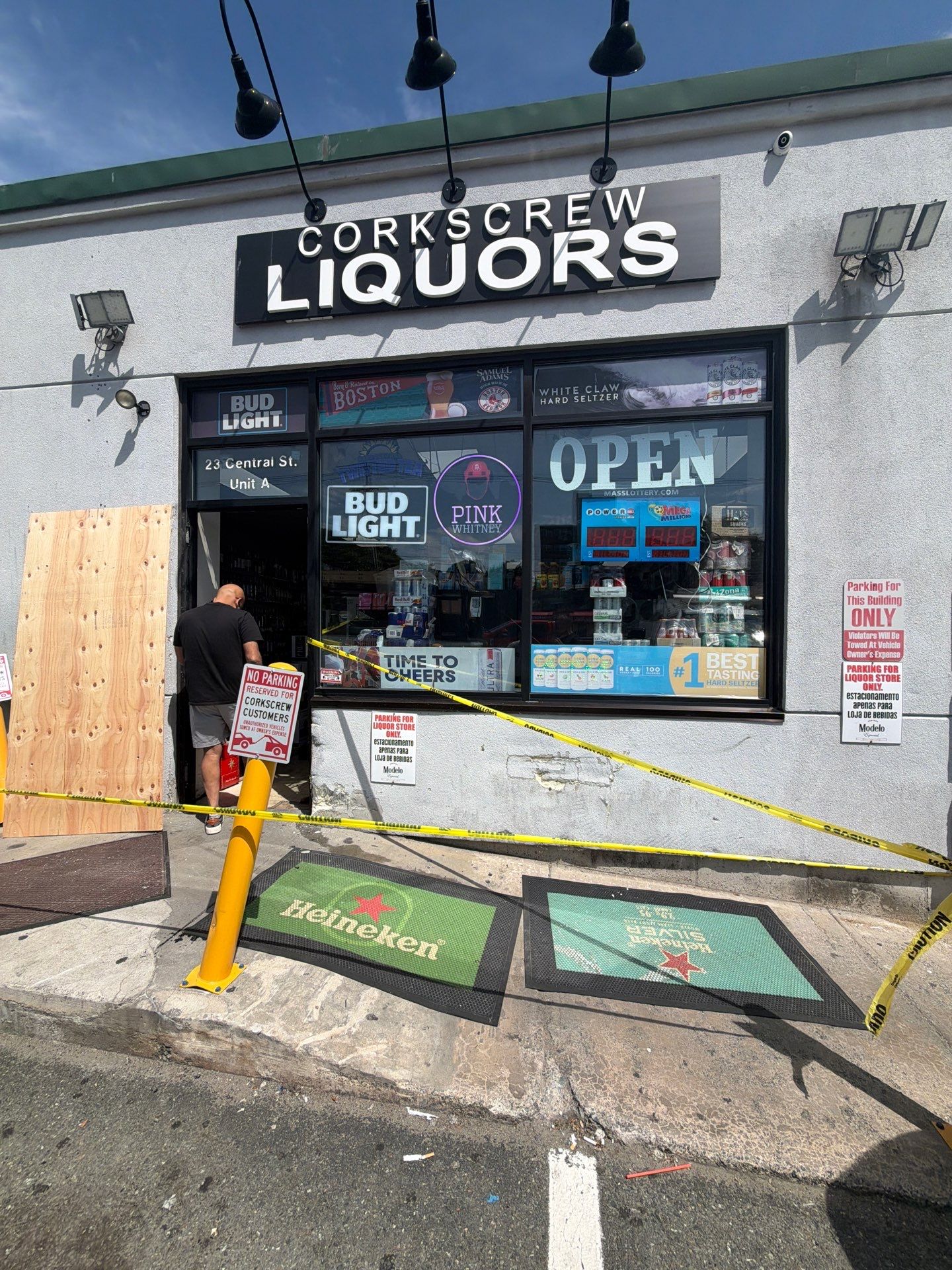 Retail Storefront Emergency Board Up and Door Replacement in Peabody by Boston Board Up
