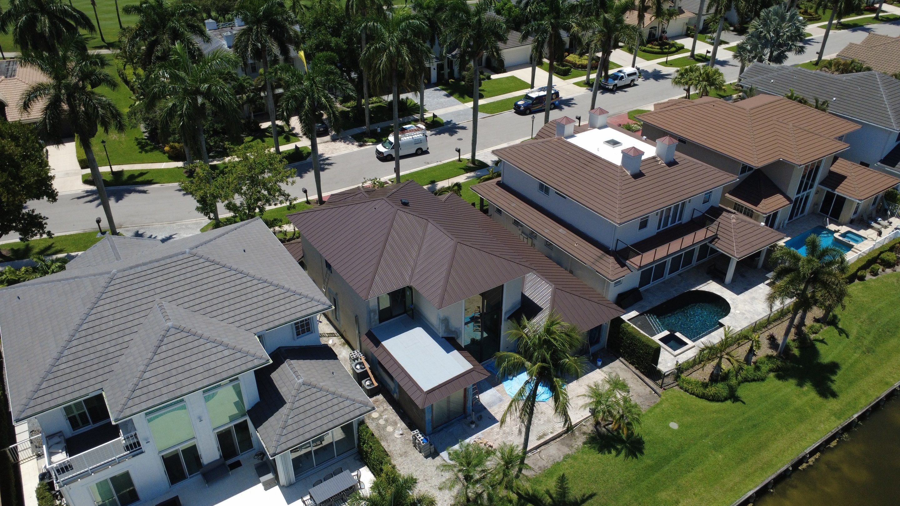 Residential Roofing Installation using 1" Nail strip metal roof by BLUES BROTHERS ROOFING