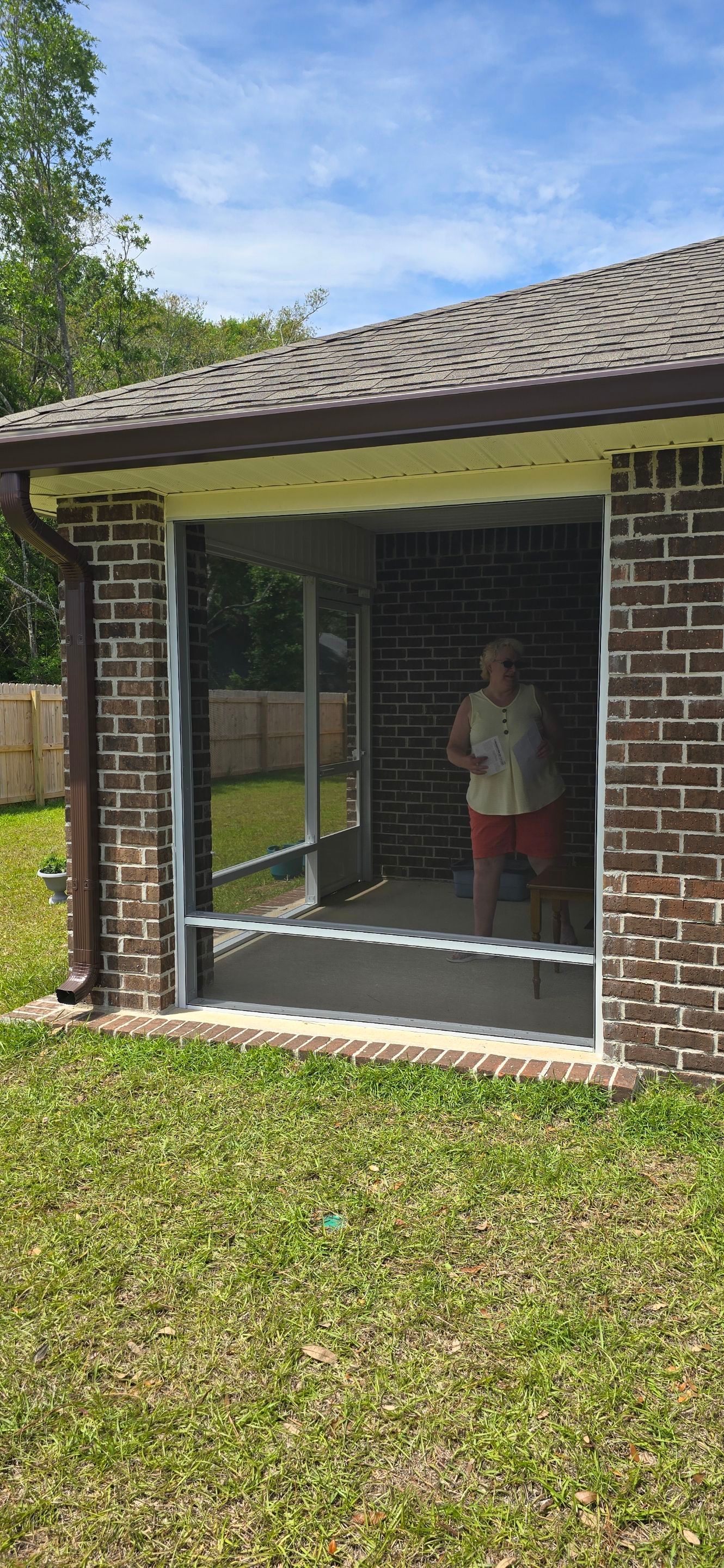 Screen Room Under Existing Roof in Milton by Titan Sunrooms
