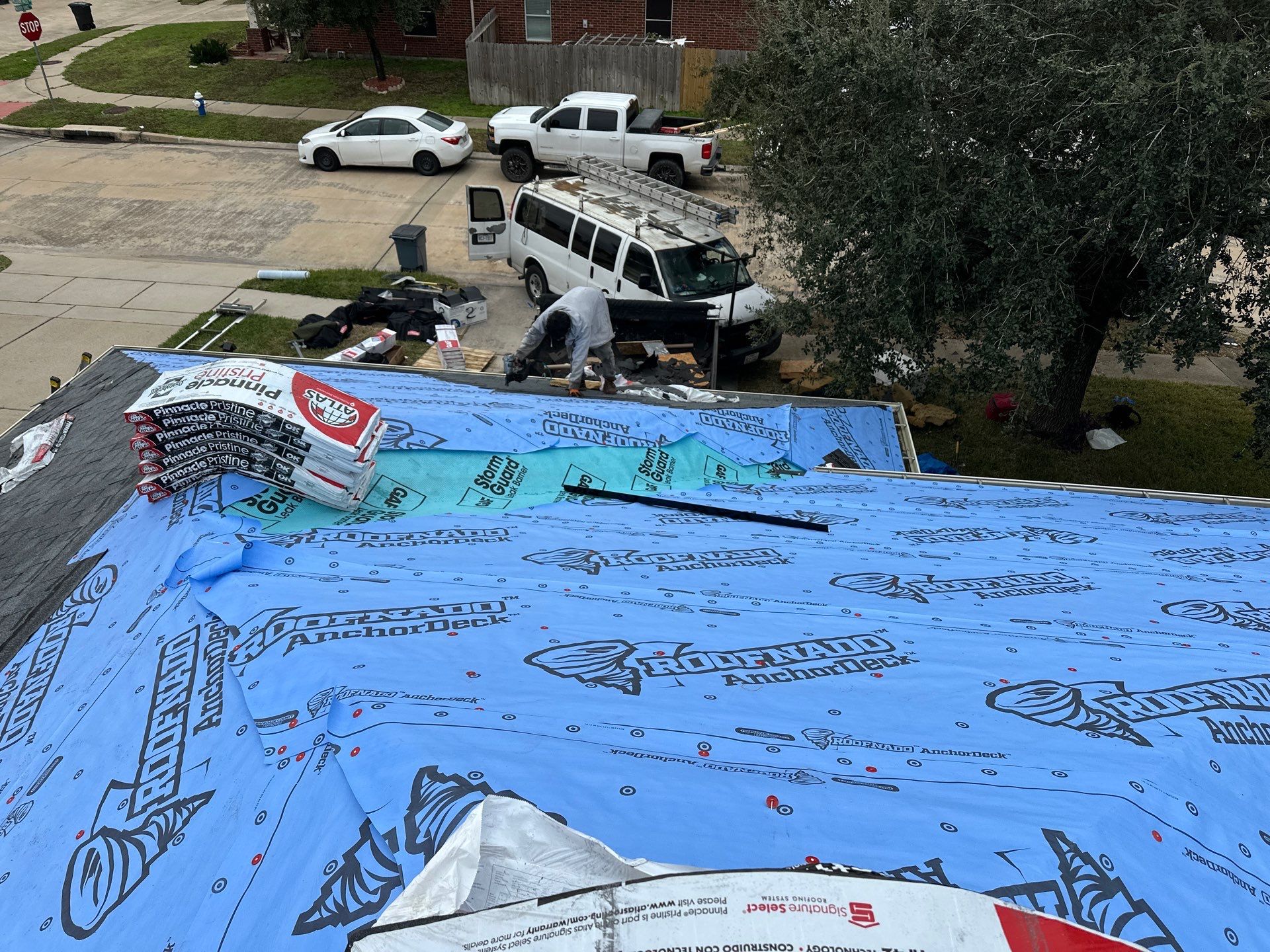 Project in Houston by Motion Roofing