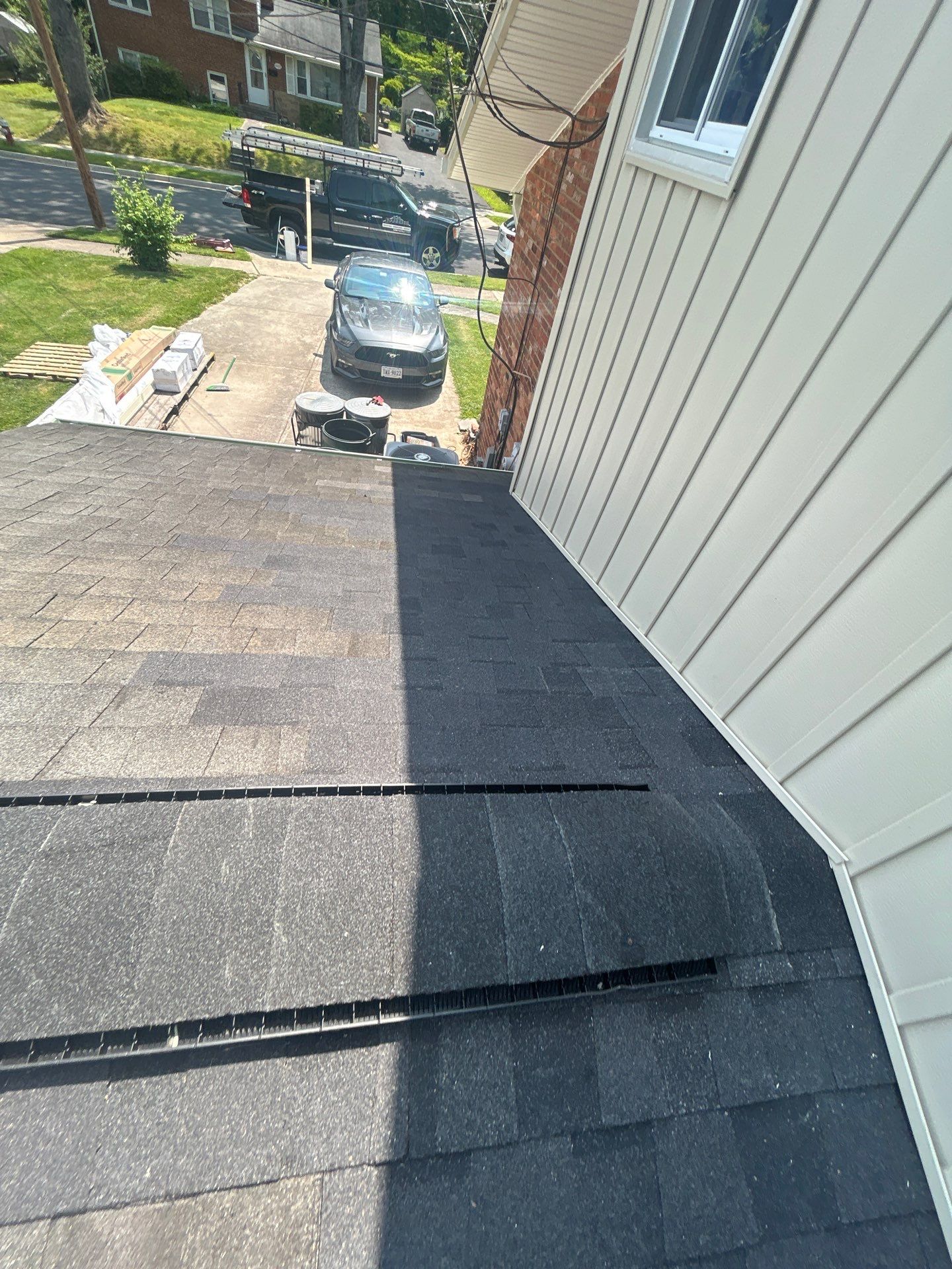 Fairfax: Residential Siding Replacement with CertainTeed 8" Board and Batten Siding in Desert Tan by RM Banning, Inc.