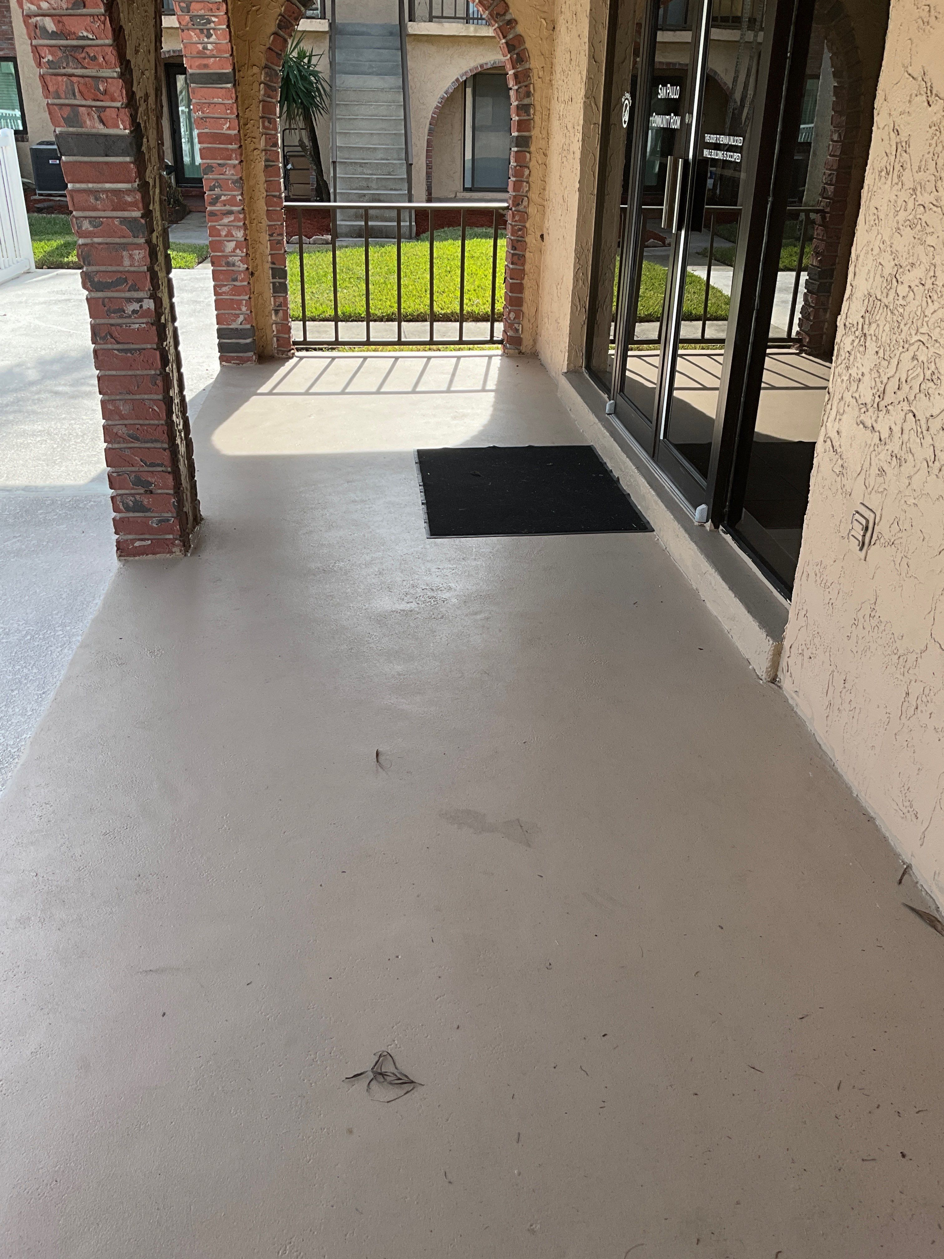 Pool Deck using Orbit and Tidal Wave by Amvet concrete coatings llc