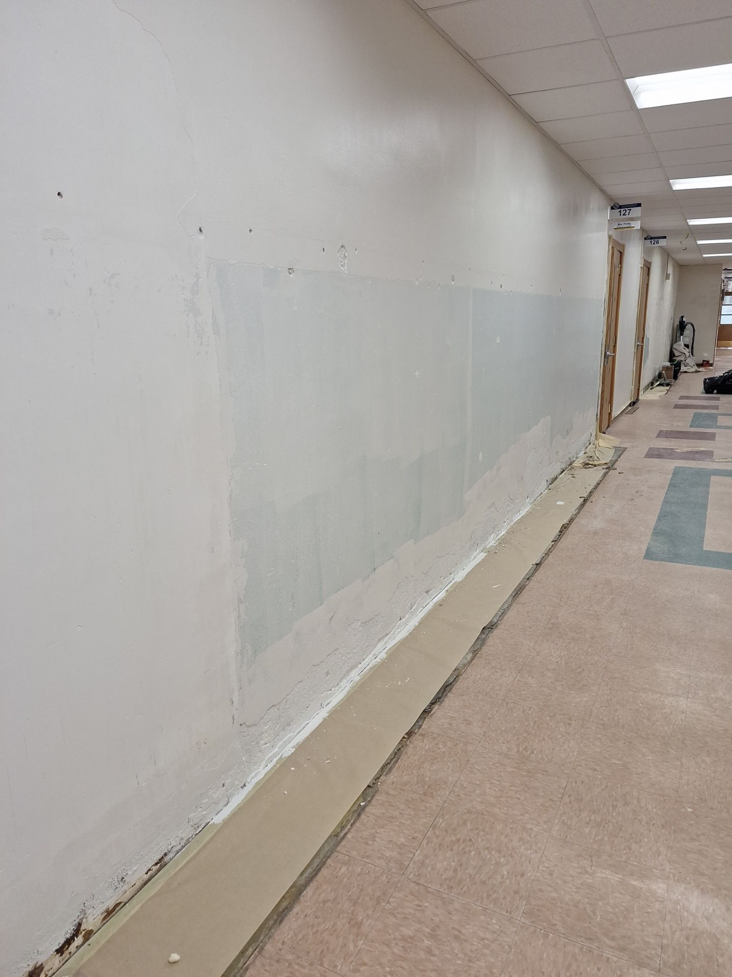 Interior Drywall Patching and repainting for Oakridge School district! by Gordon Painting