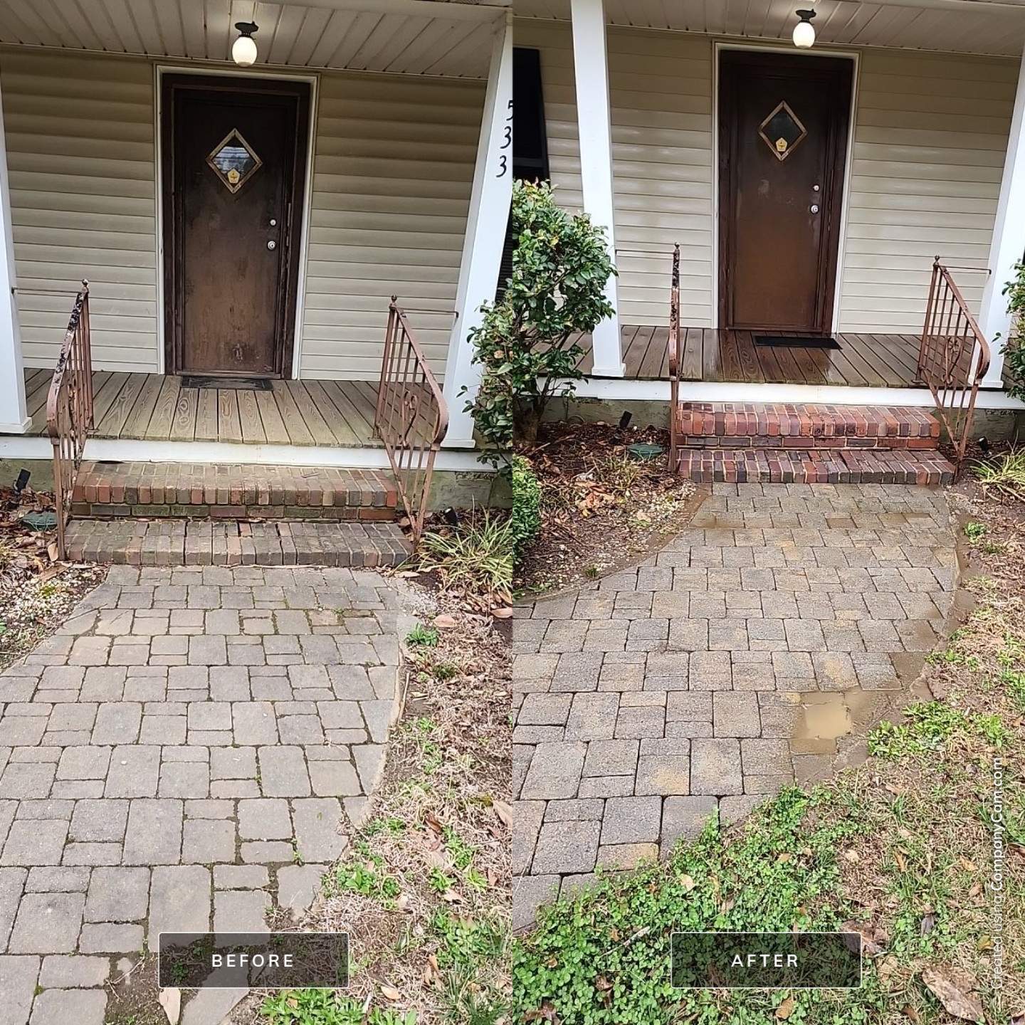 House Wash using cleaner by Power Wash Masters LLC
