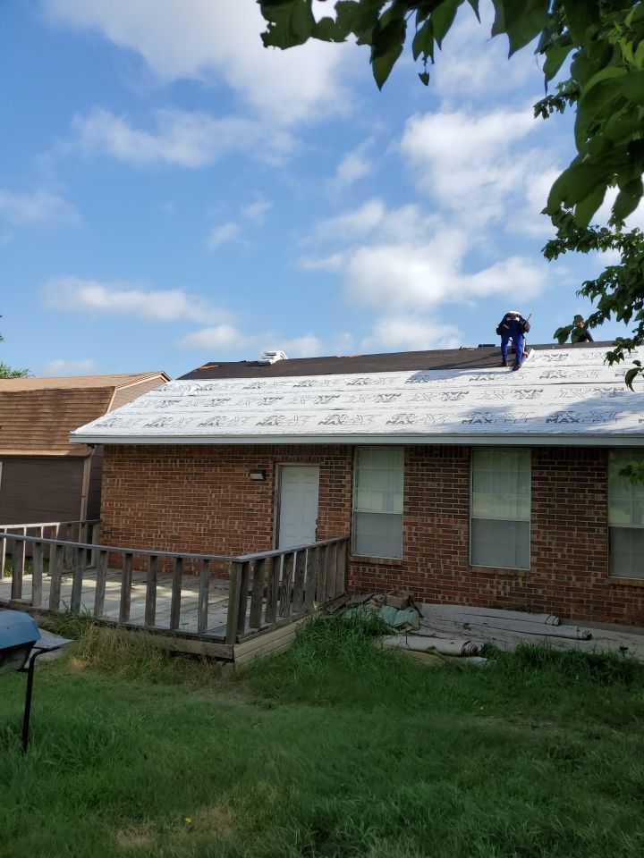 Commercial Roofing Installation using Tamko Heritage Shingles by Harvey Roofing & Construction